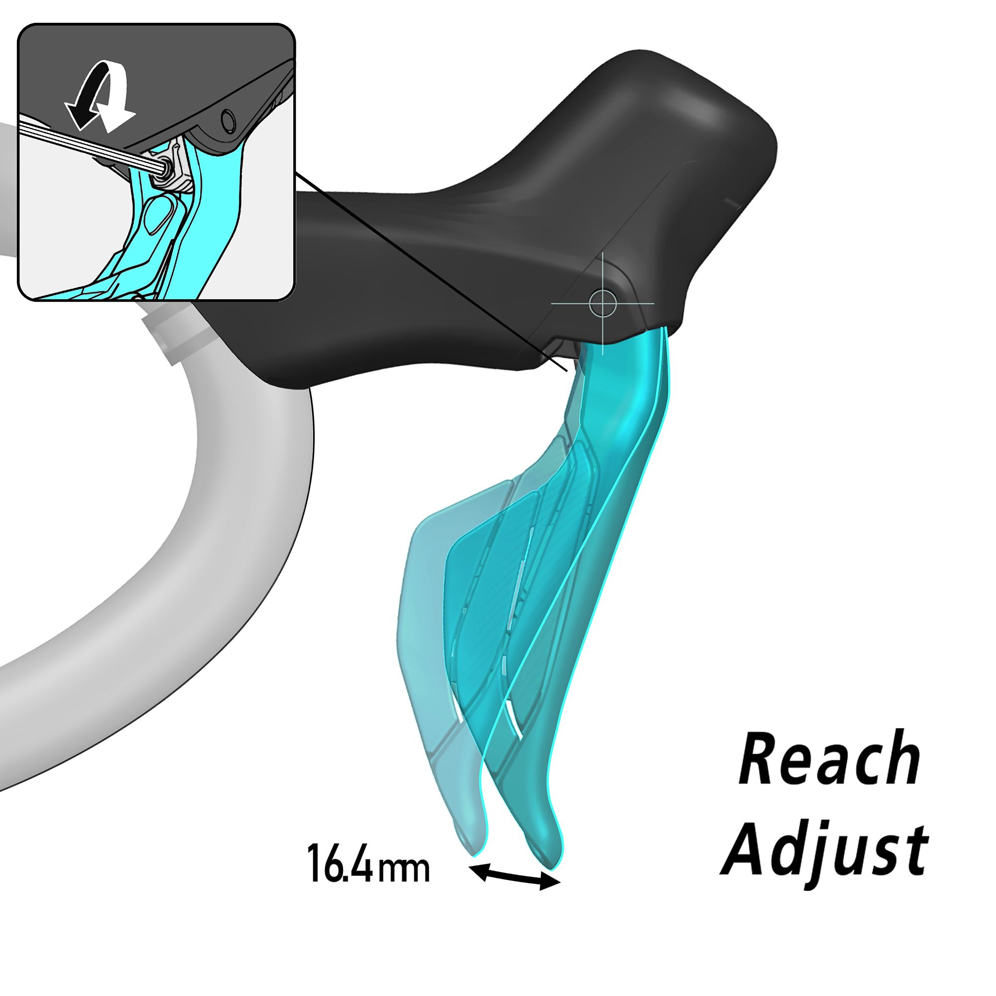 GRX 717 Left Hand Lever & Caliper