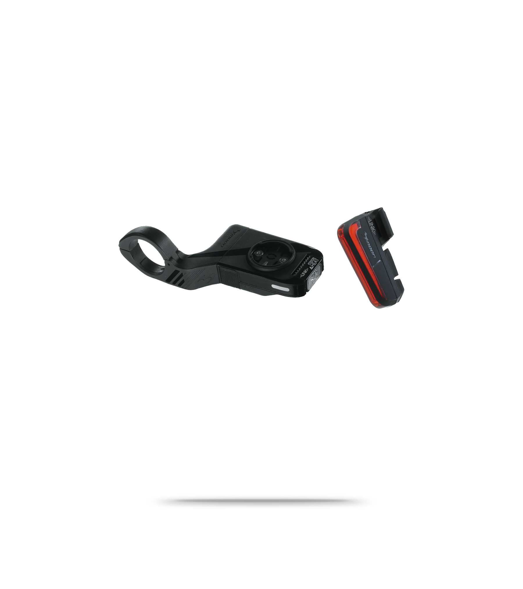 MX GPS Bar Mount Front Light and Cerberus Rear Light Set
