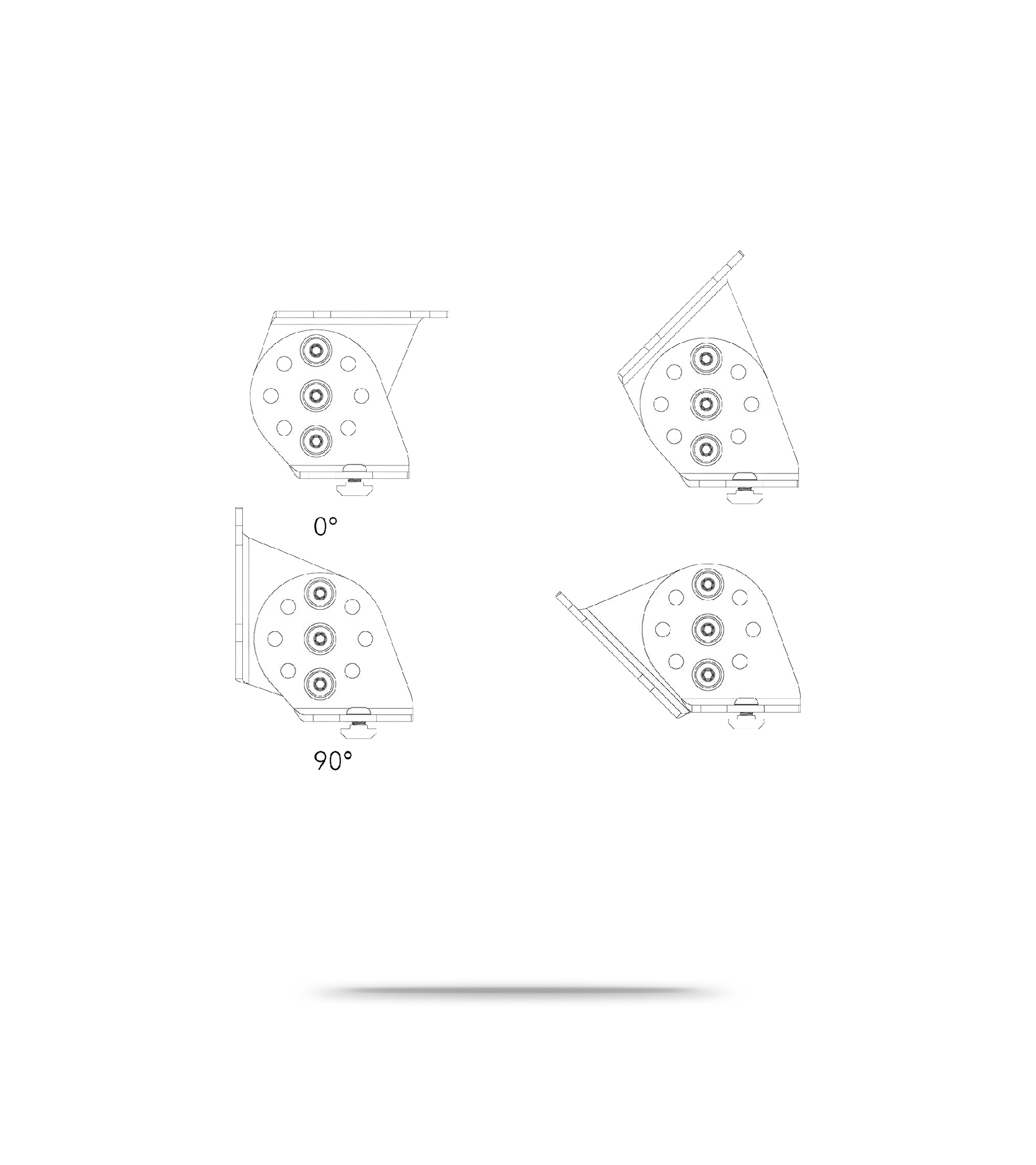 SpaceRail Angle Mount Kit