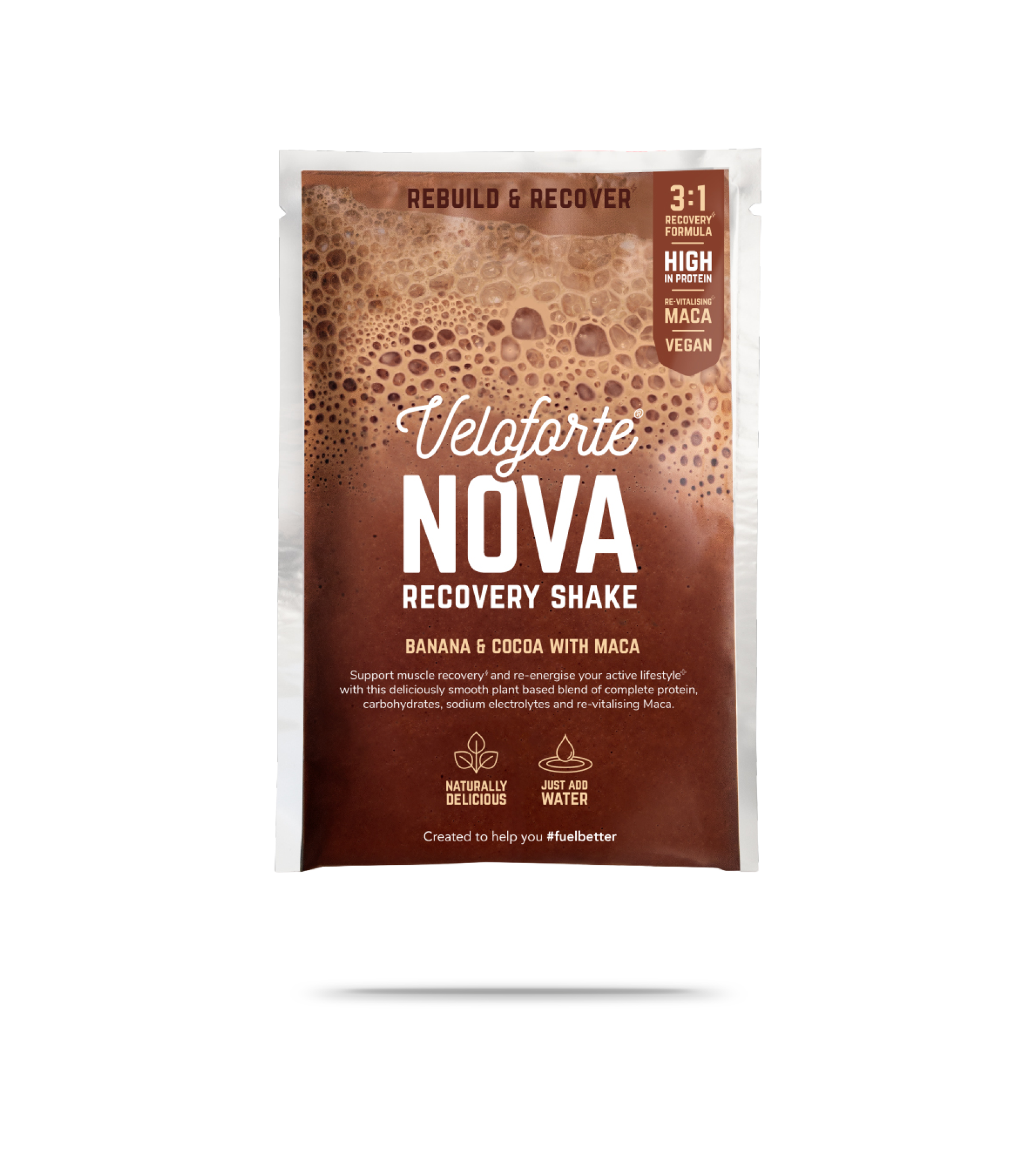 Nova Vegan Protein Recovery Shake Sachet 62.5g