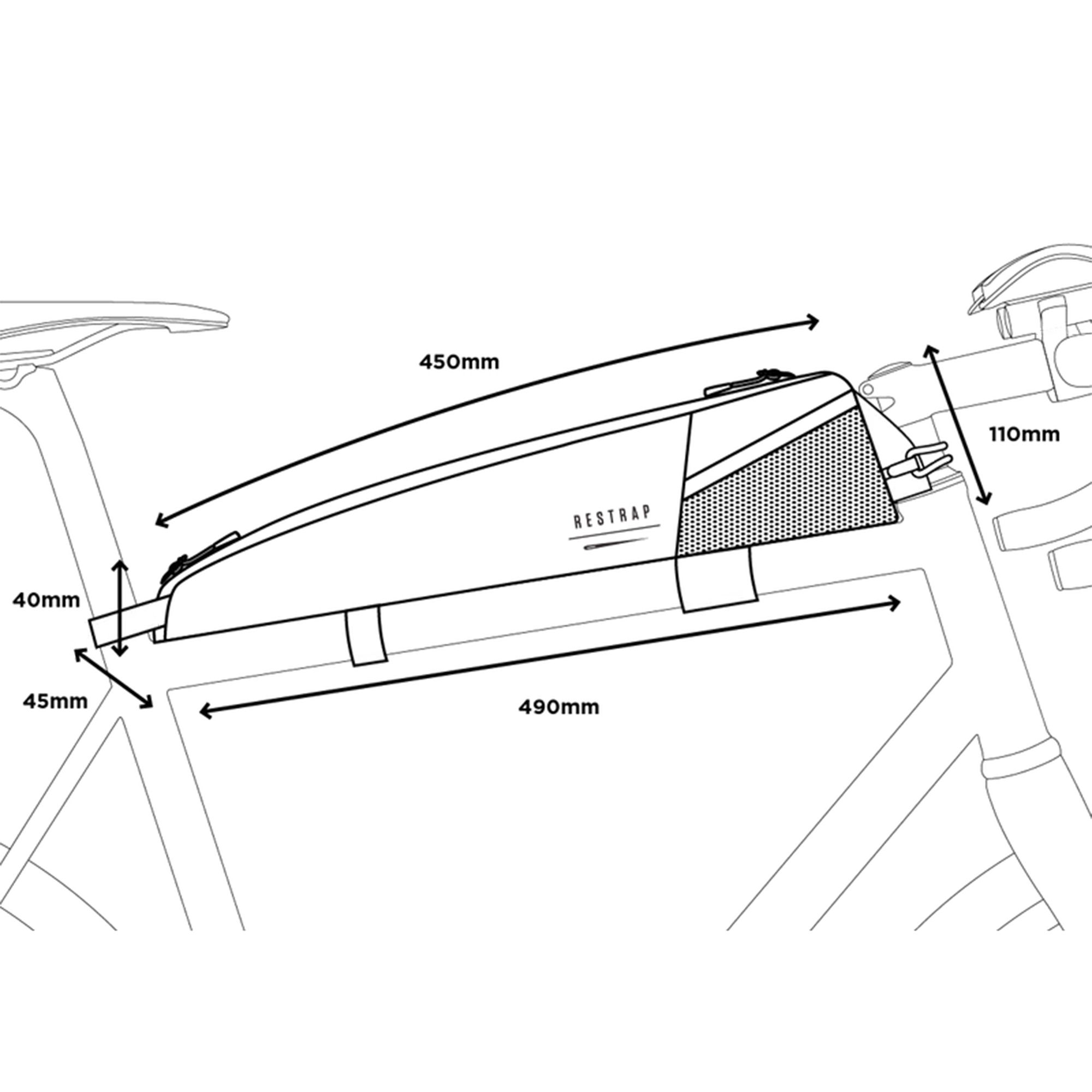 Race Top Tube Bag Long