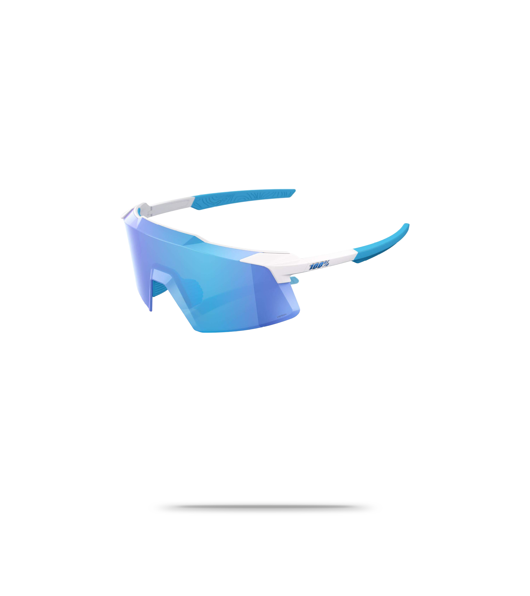 Matte White/HiPER Blue Mirror Lens