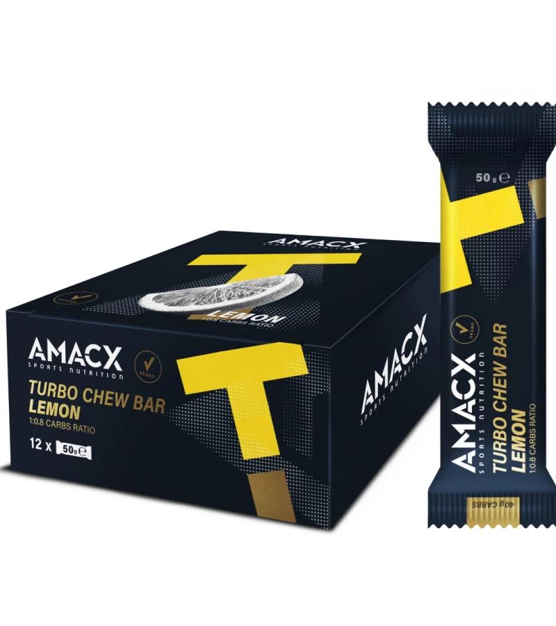 Amacx 1:0.8 Turbo Chew Energy Bars (12 x 50g)