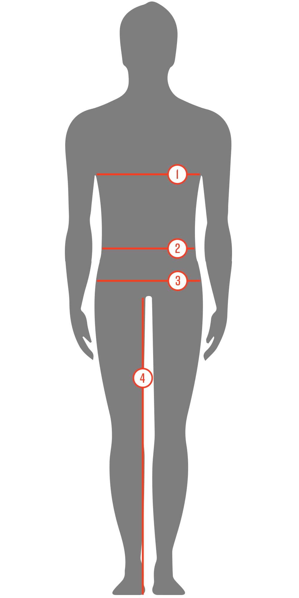 Ale Men's Garment Size Guide