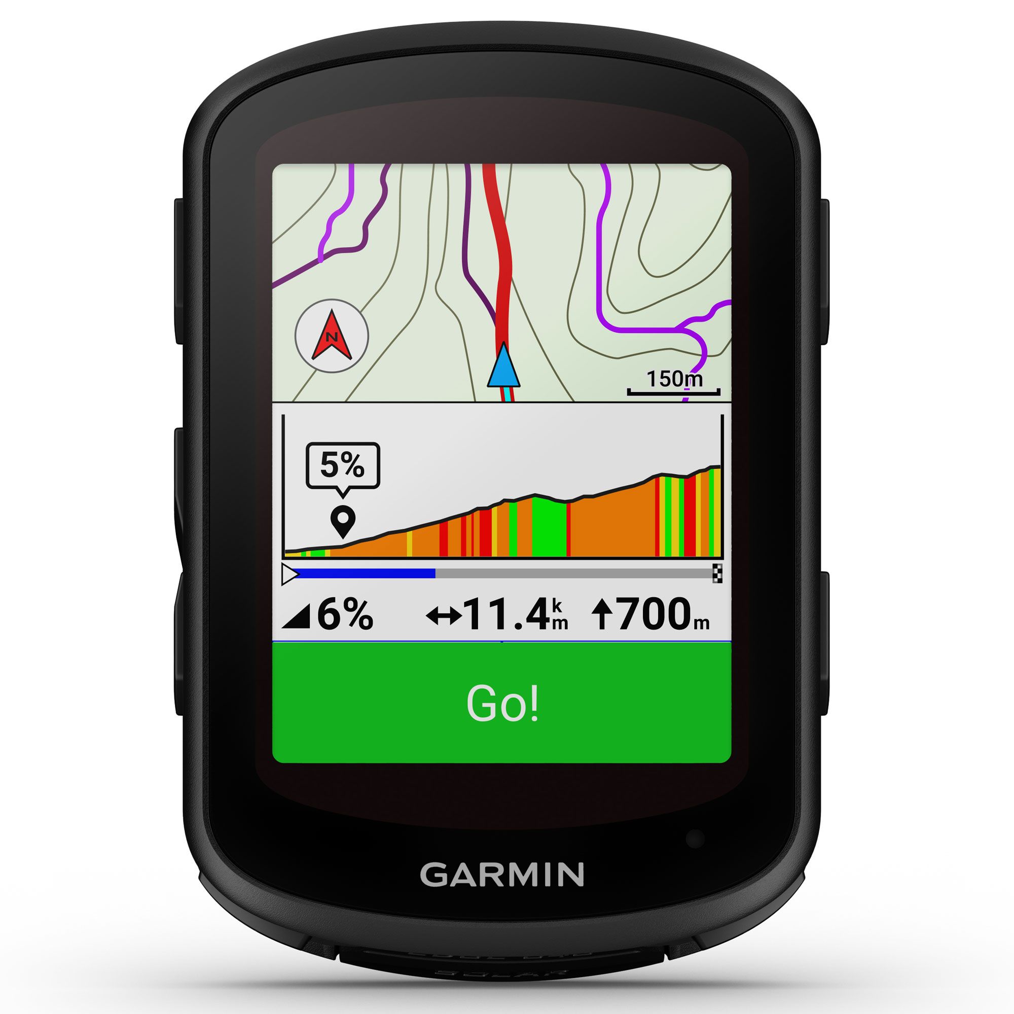 Edge 840 Solar GPS Cycling Computer With Handlebar Mount