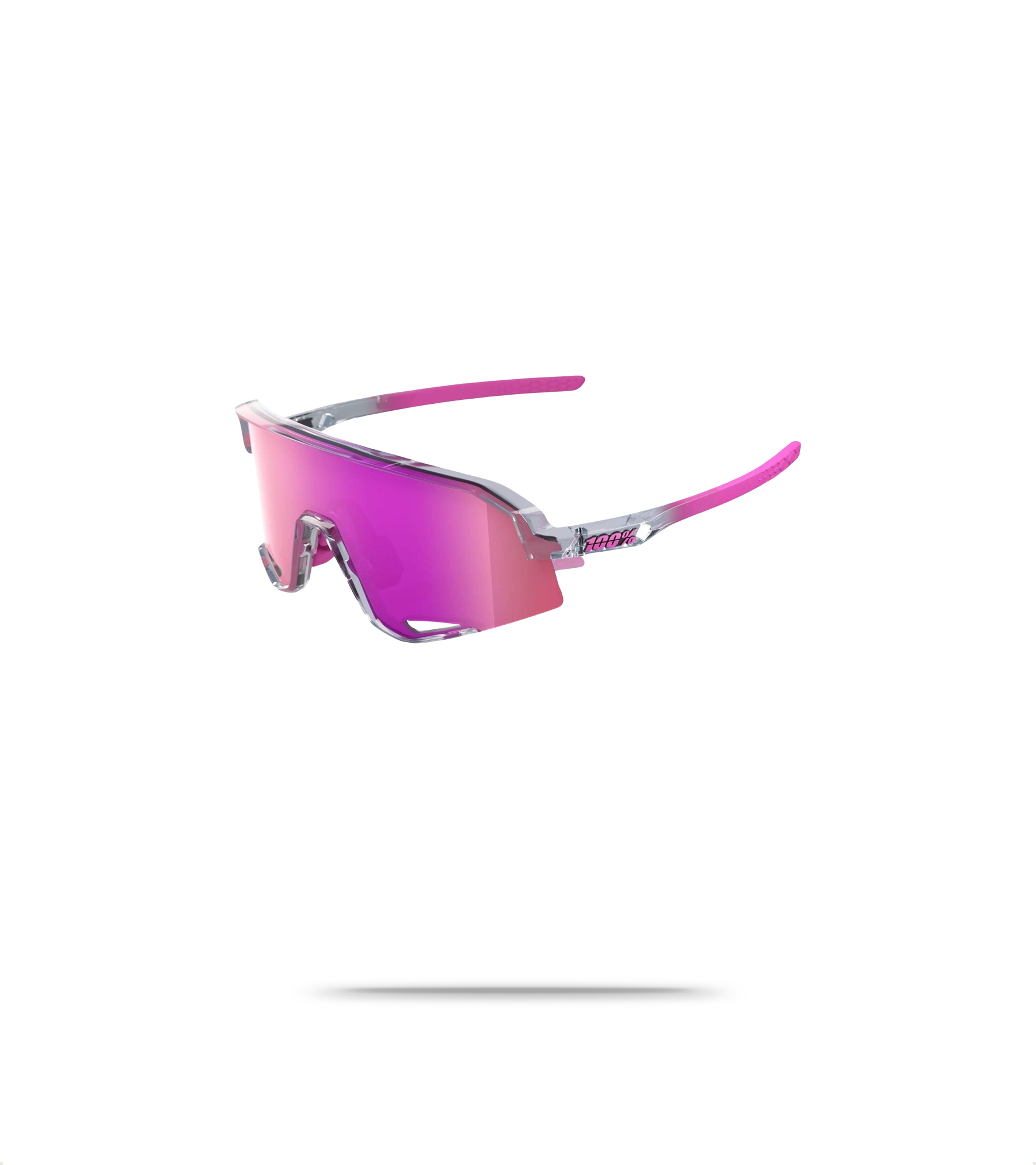 Polished Translucent Grey - Purple Multilayer Mirror Lens