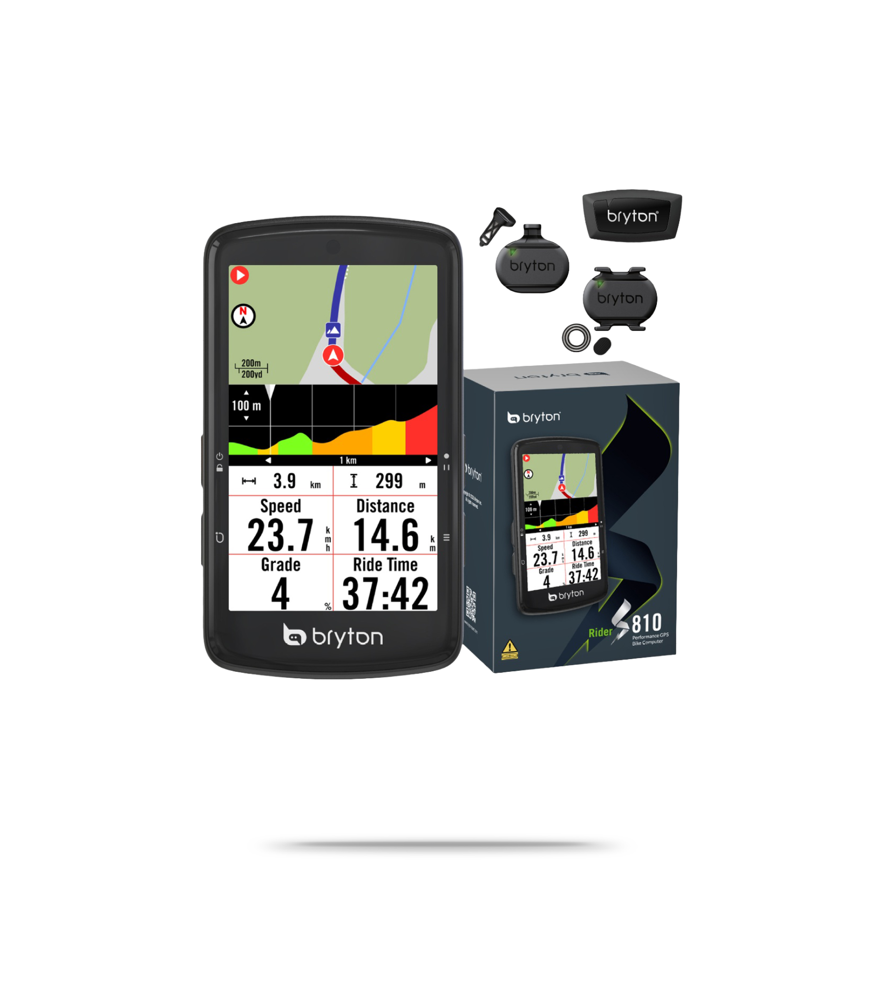 Bryton Rider S810 GPS Cycling Computer + Sensor Bundle | Sigma Sports
