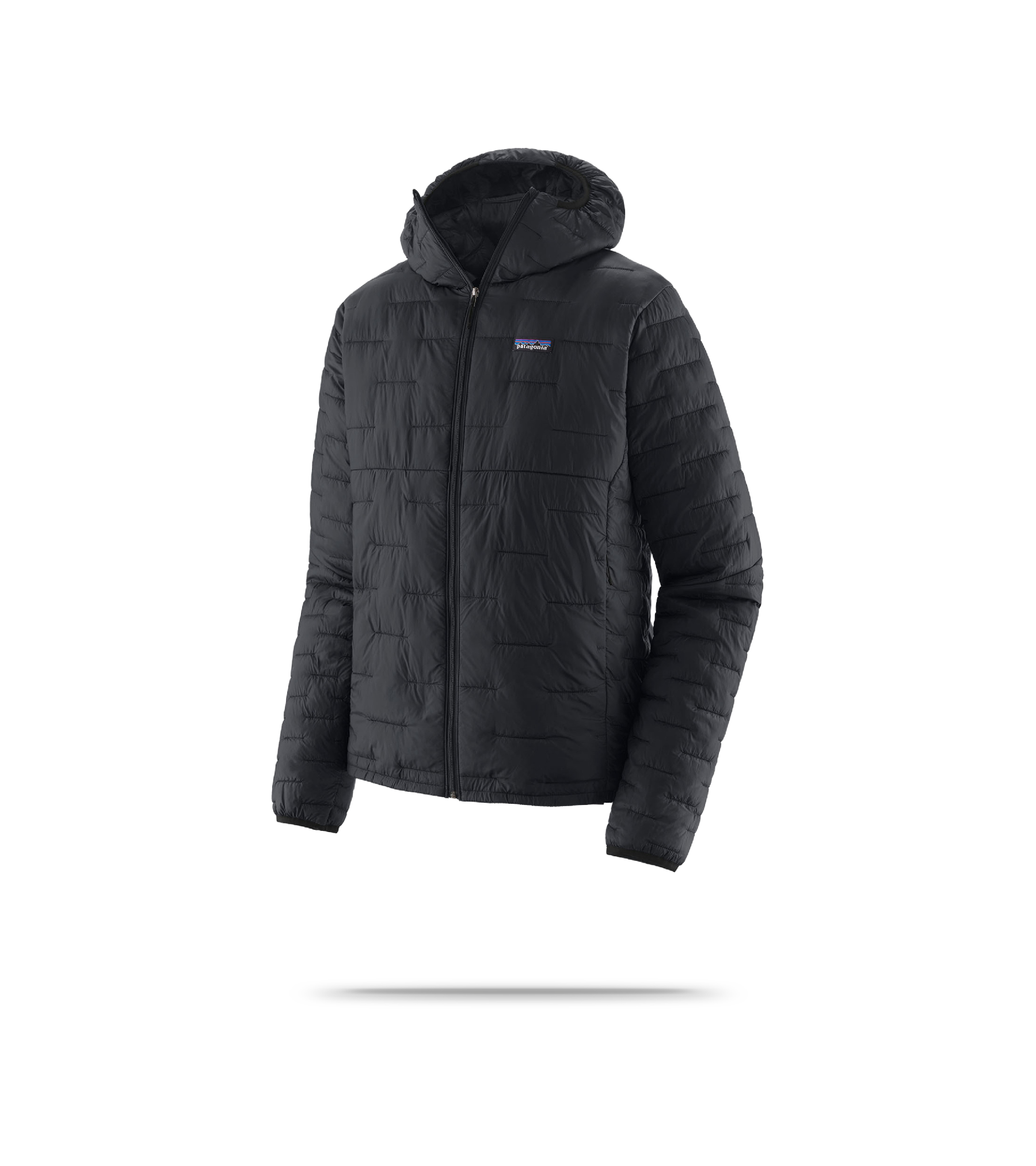 Men's Micro Puff Zip-Up Puffer Jacket With Hood