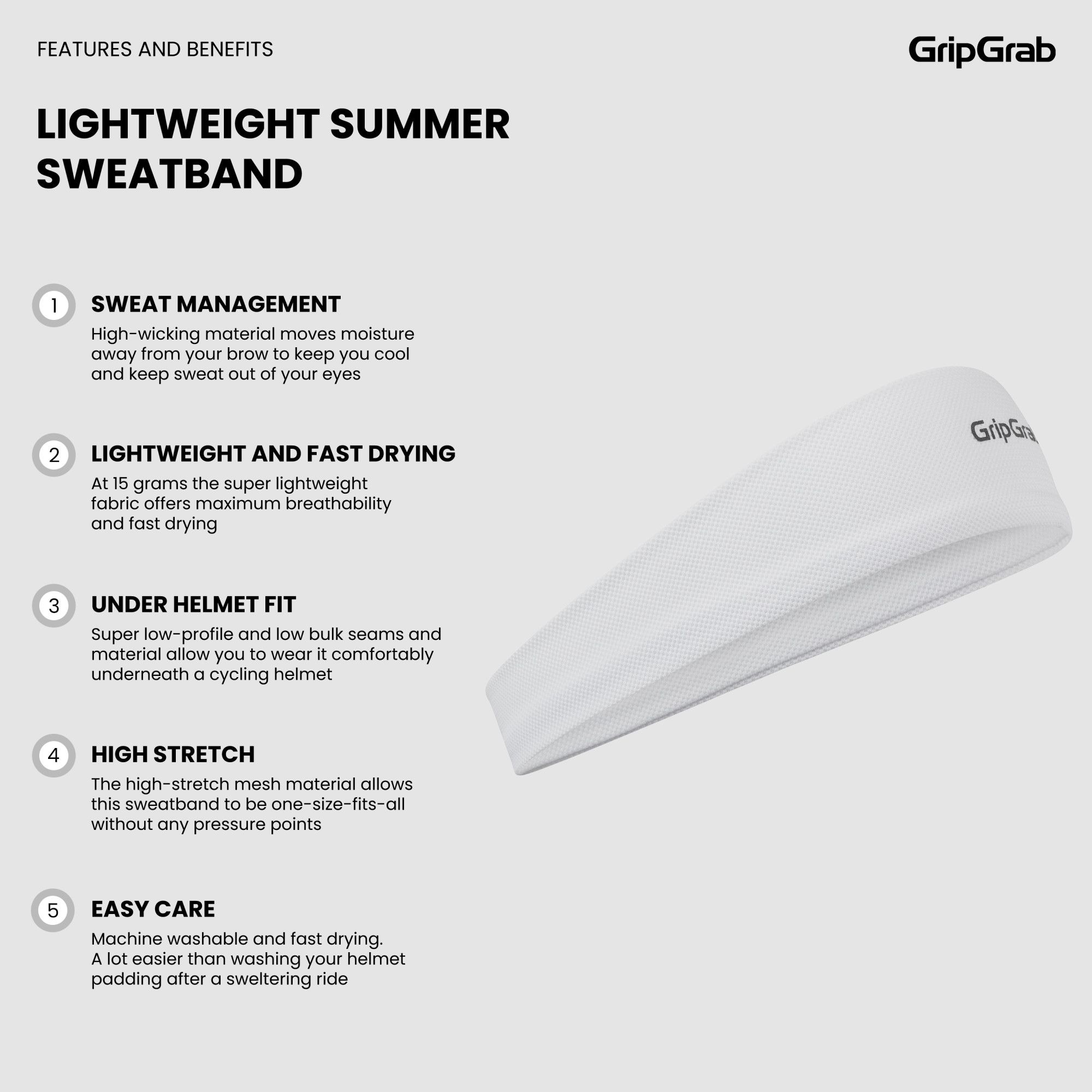 Lightweight Summer Sweatband