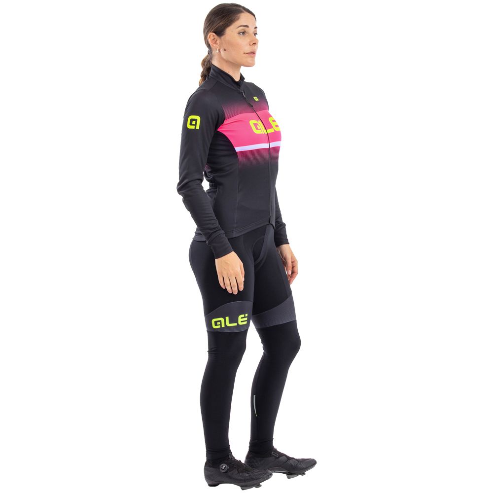 Solid Blend Winter Womens Long Sleeve Jersey