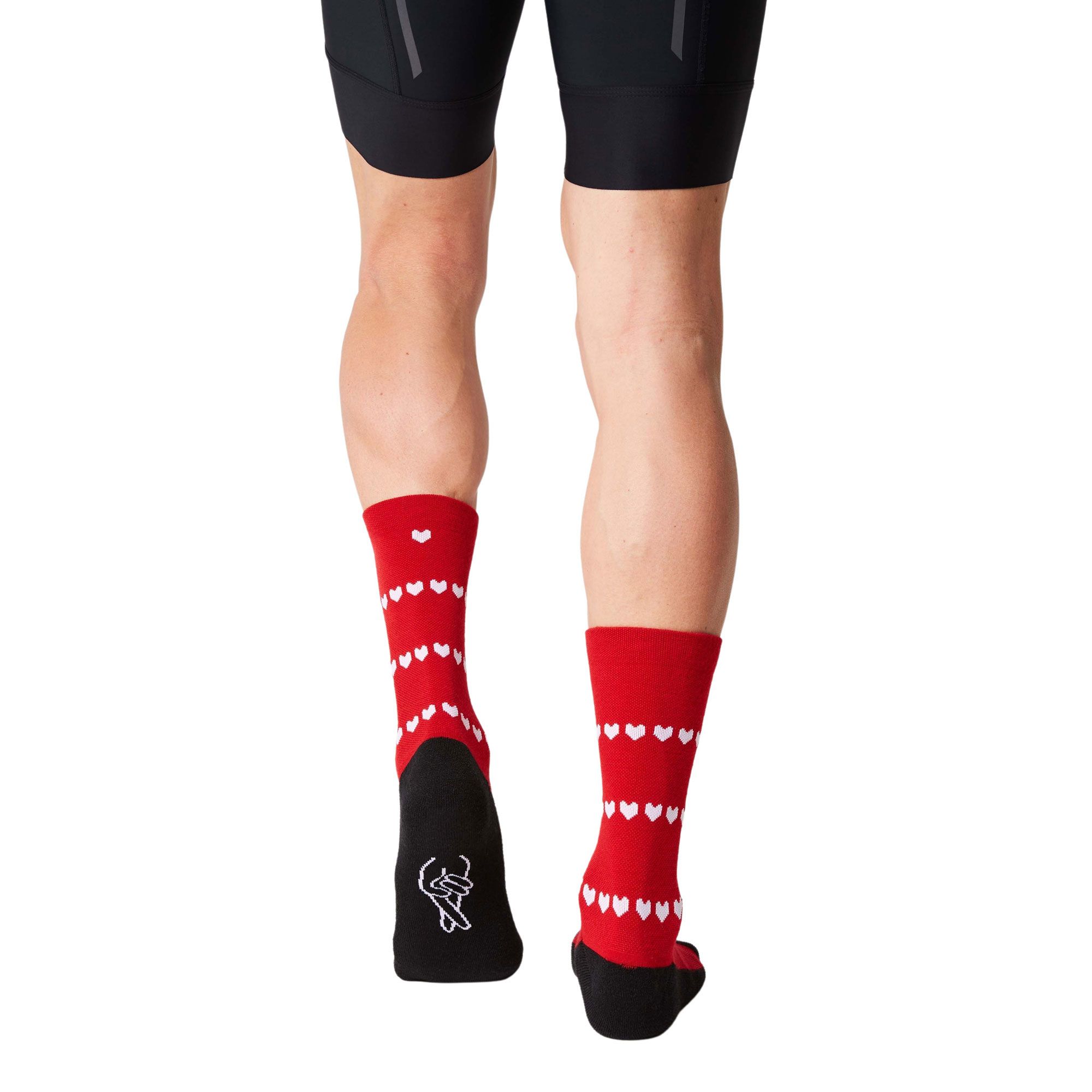 Merino Heart Winter Cycling Socks