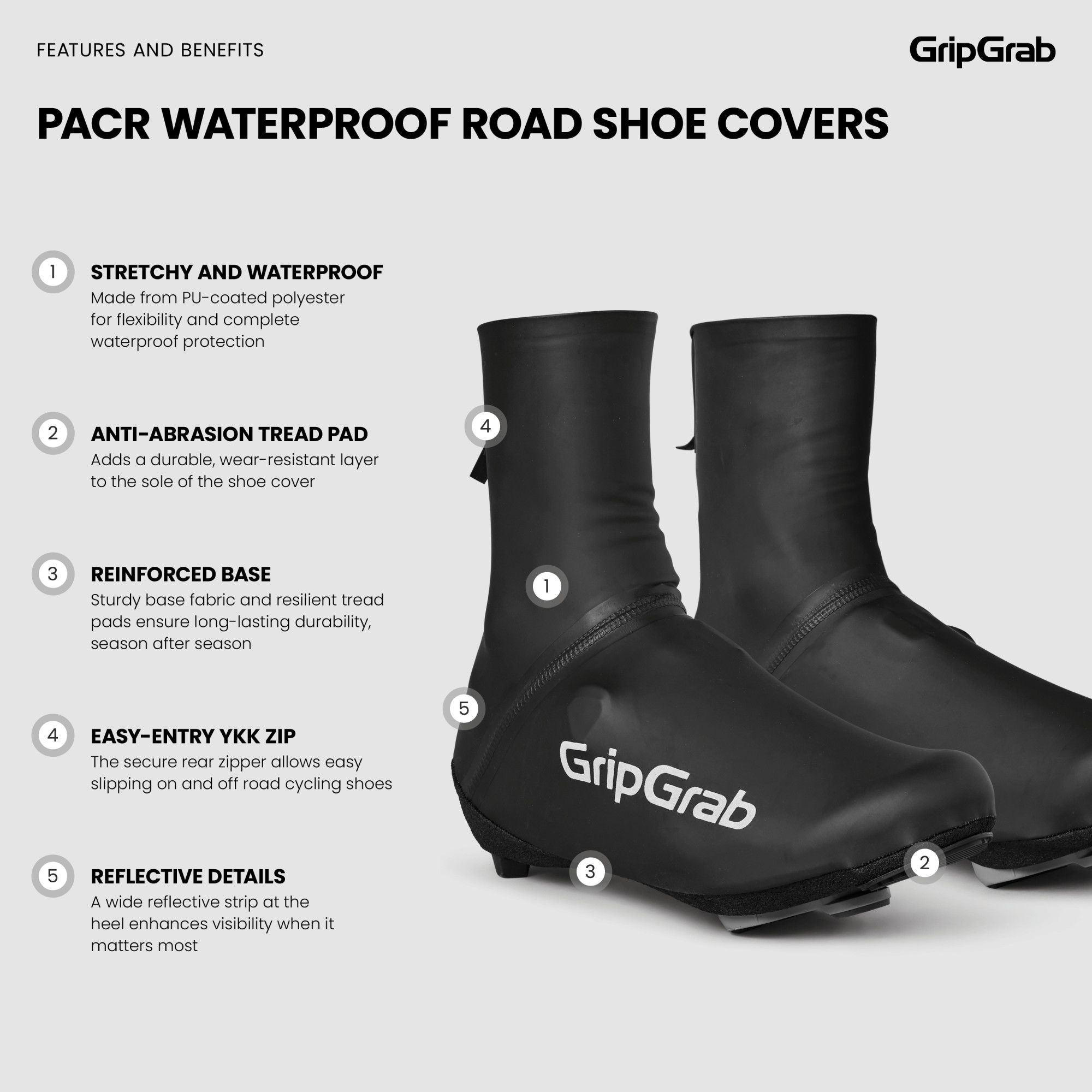 PACR Waterproof Road Cycling Shoe Covers