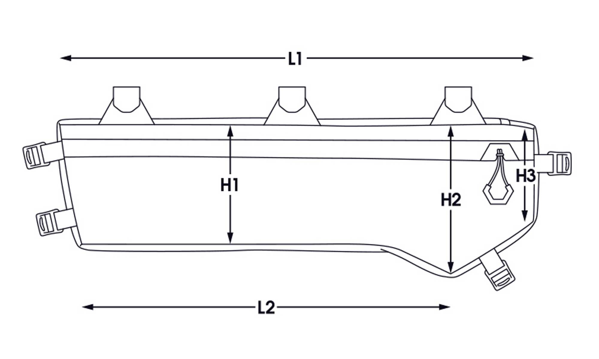 Apidura Road Frame Packs Size Guide