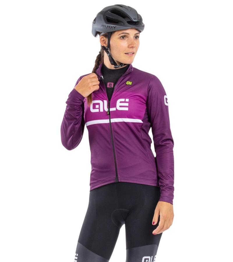 Solid Blend Winter Womens Long Sleeve Jersey