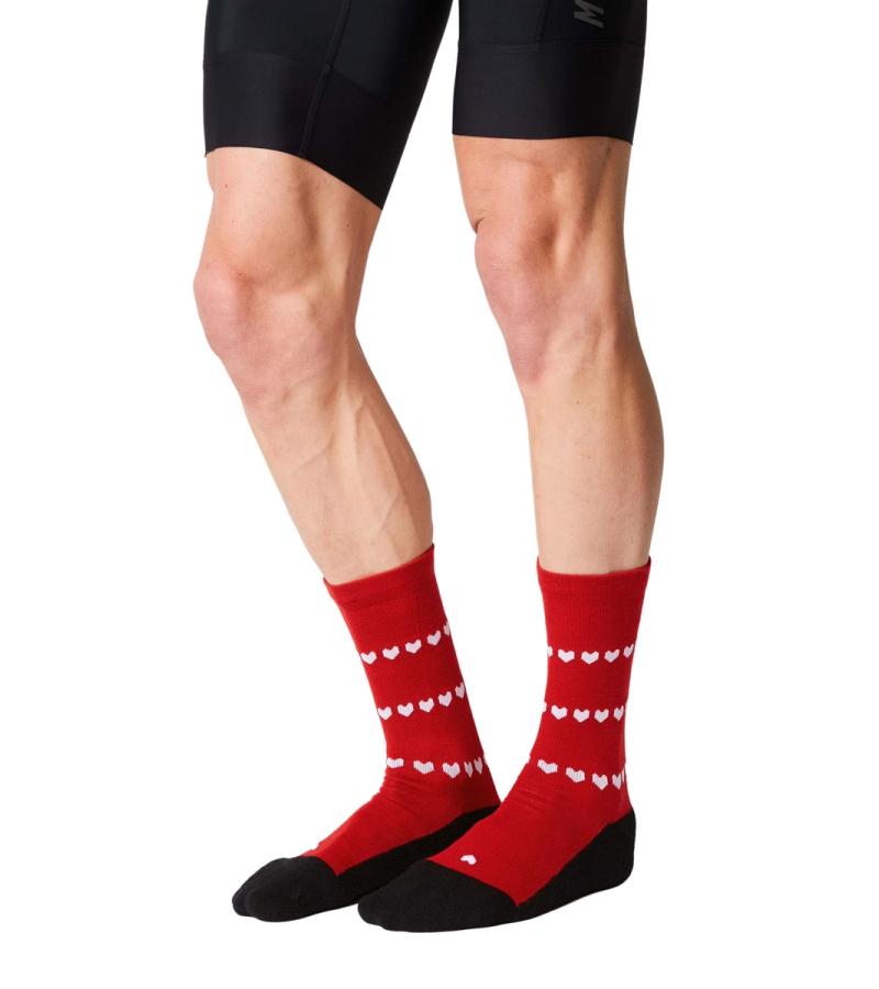 Merino Heart Winter Cycling Socks