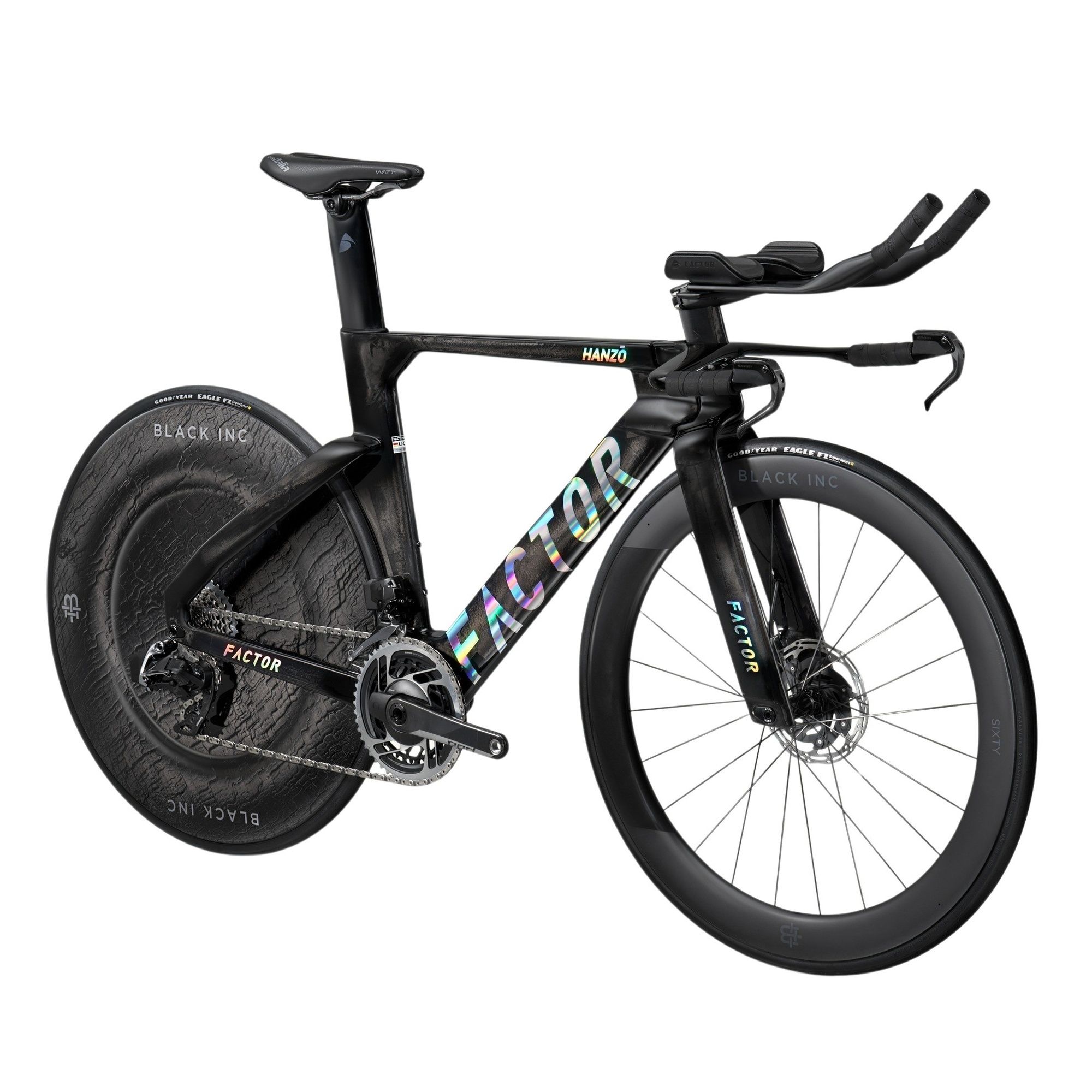 HANZO Red AXS Black Inc Zero/Three TT/Triathlon Bike