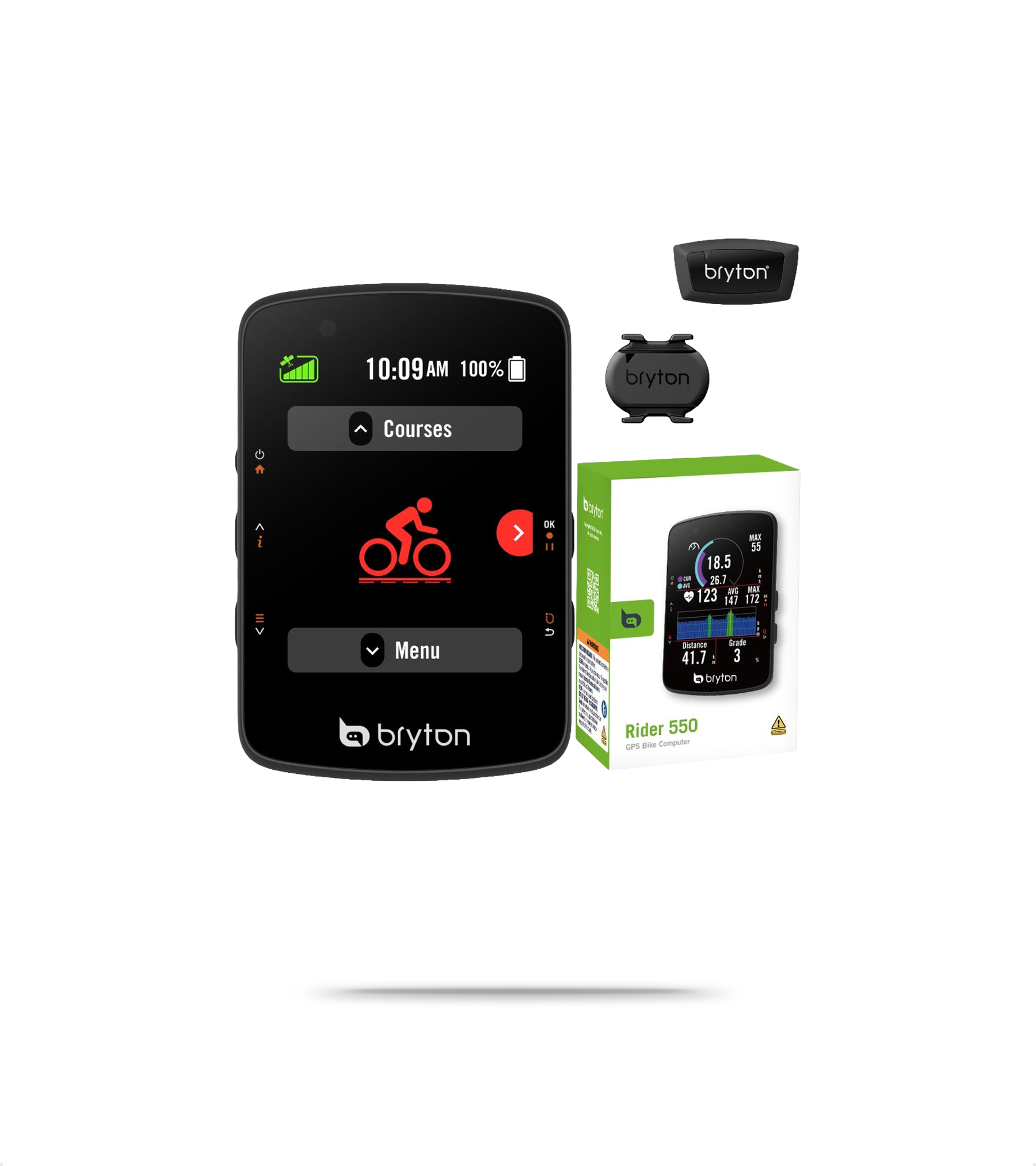 Rider 550 GPS Cycling Computer + Sensor Bundle