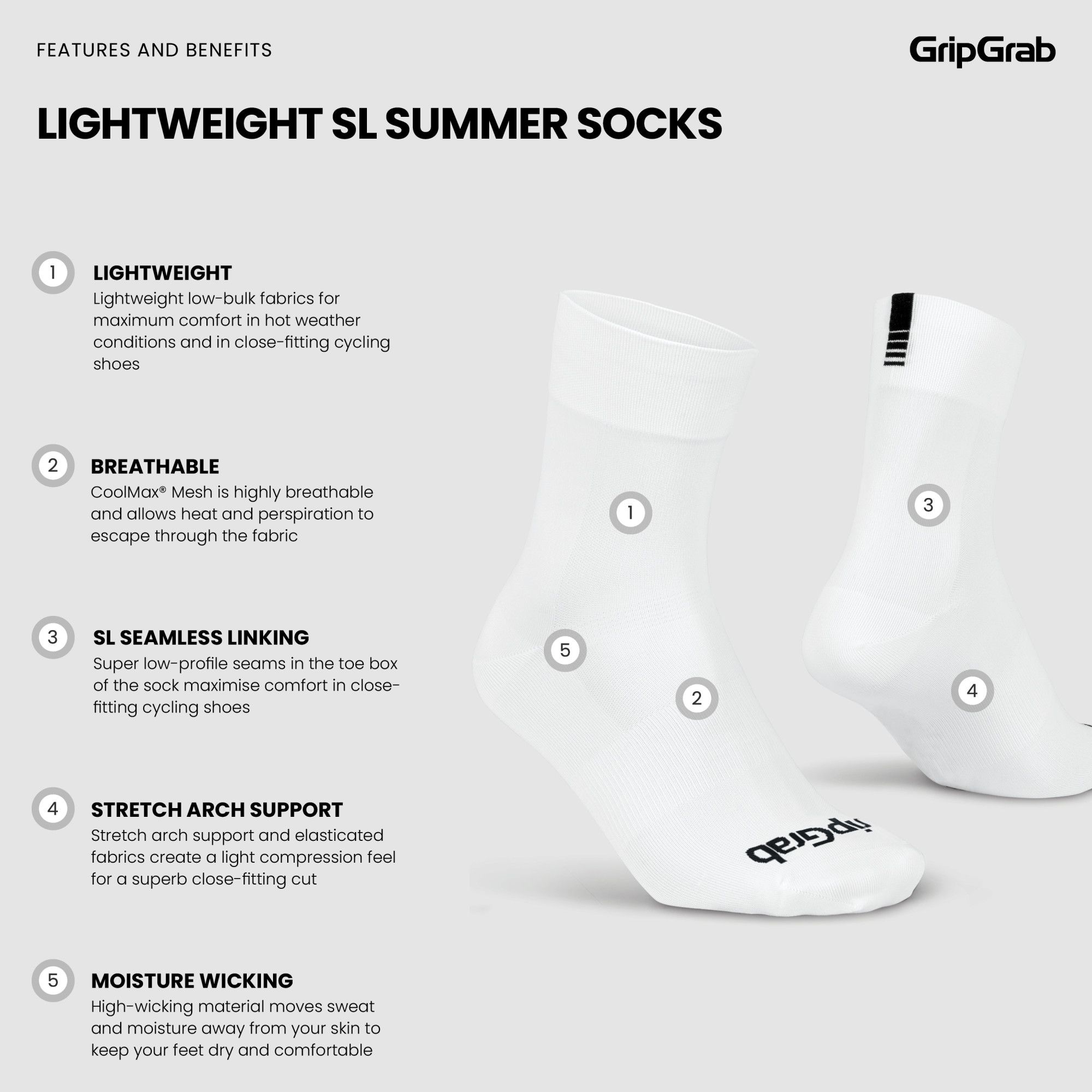 Lightweight SL Regular Cut Summer Cycling Socks 3-Pack
