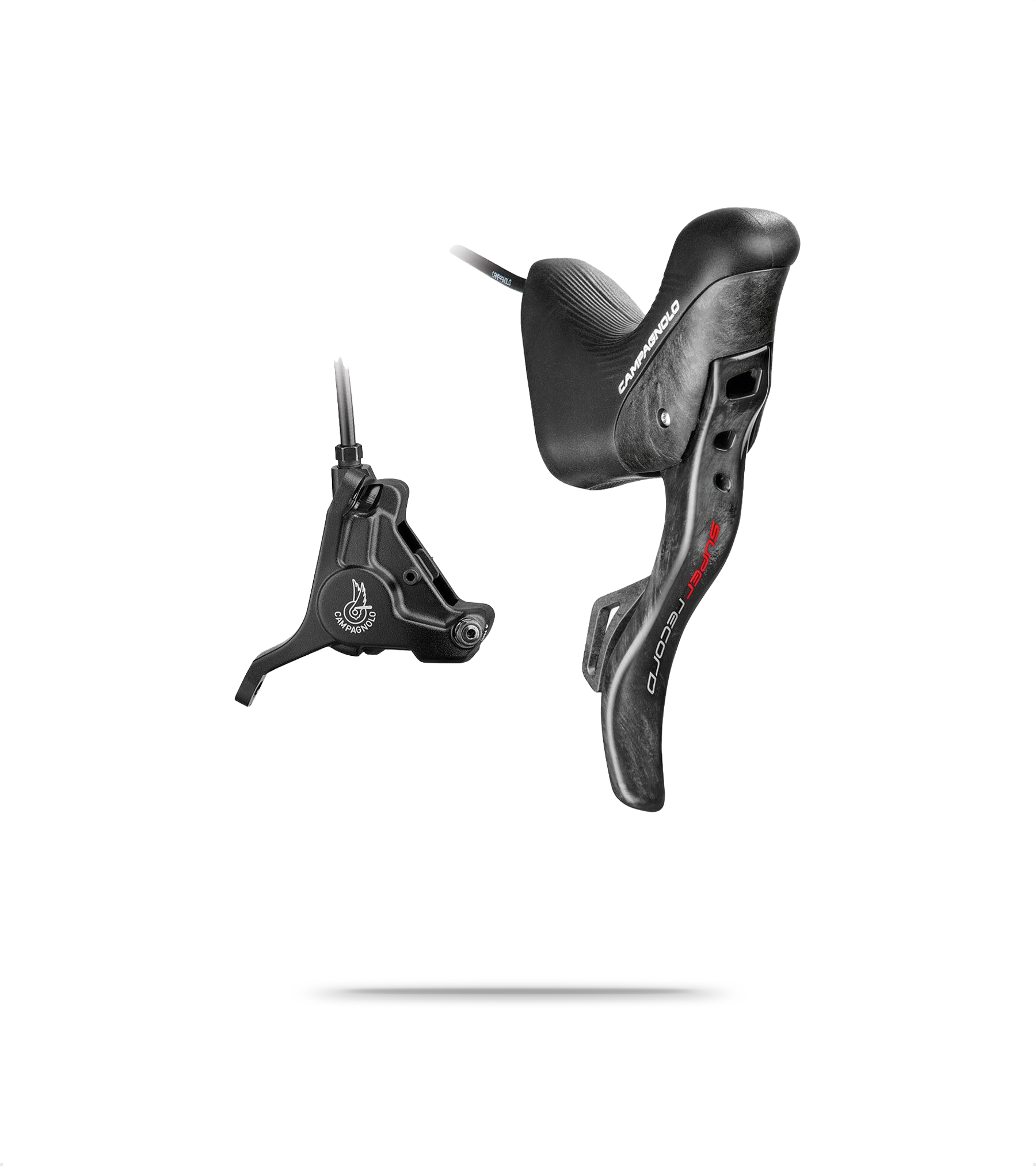 Super Record EPS 12S Right Hydraulic Lever/Front 160 Caliper