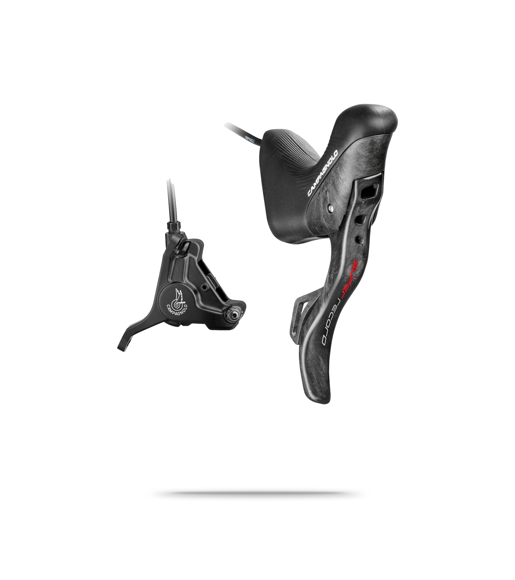 Super Record EPS 12S Right Hydraulic Lever/Front 160 Caliper