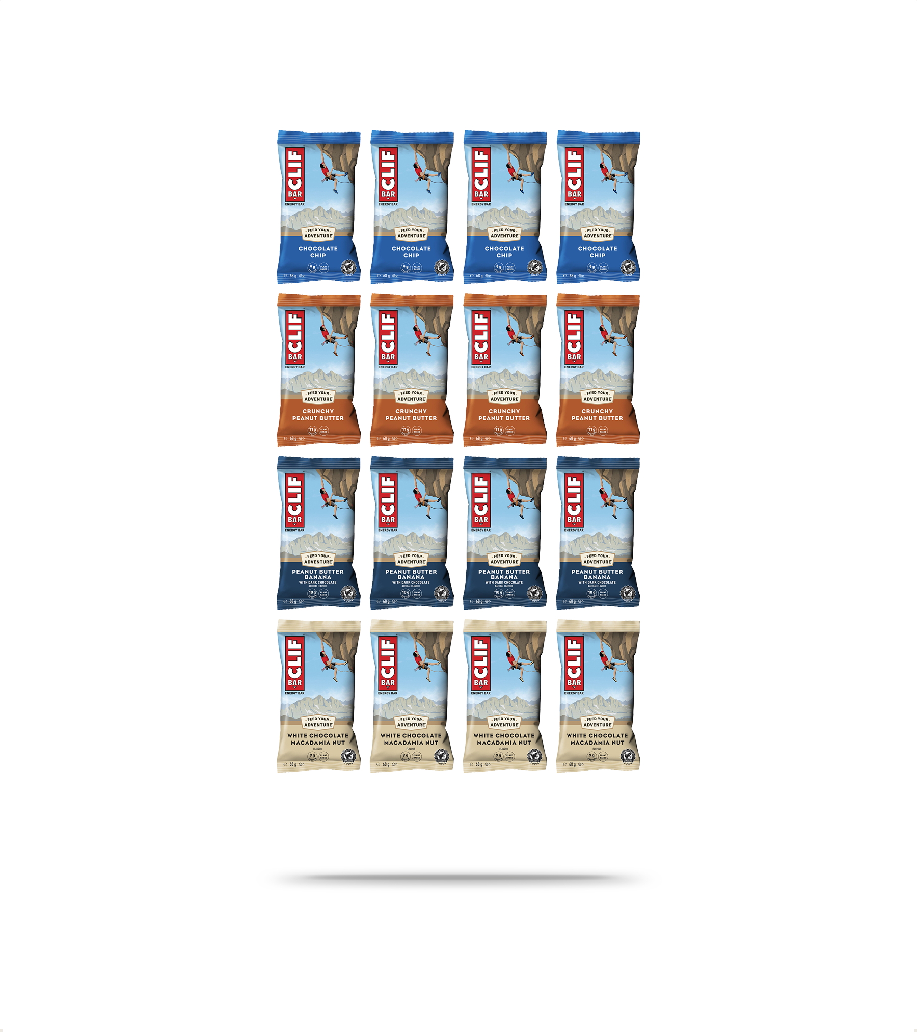 Energy 68g Bar Mixed Flavour Box