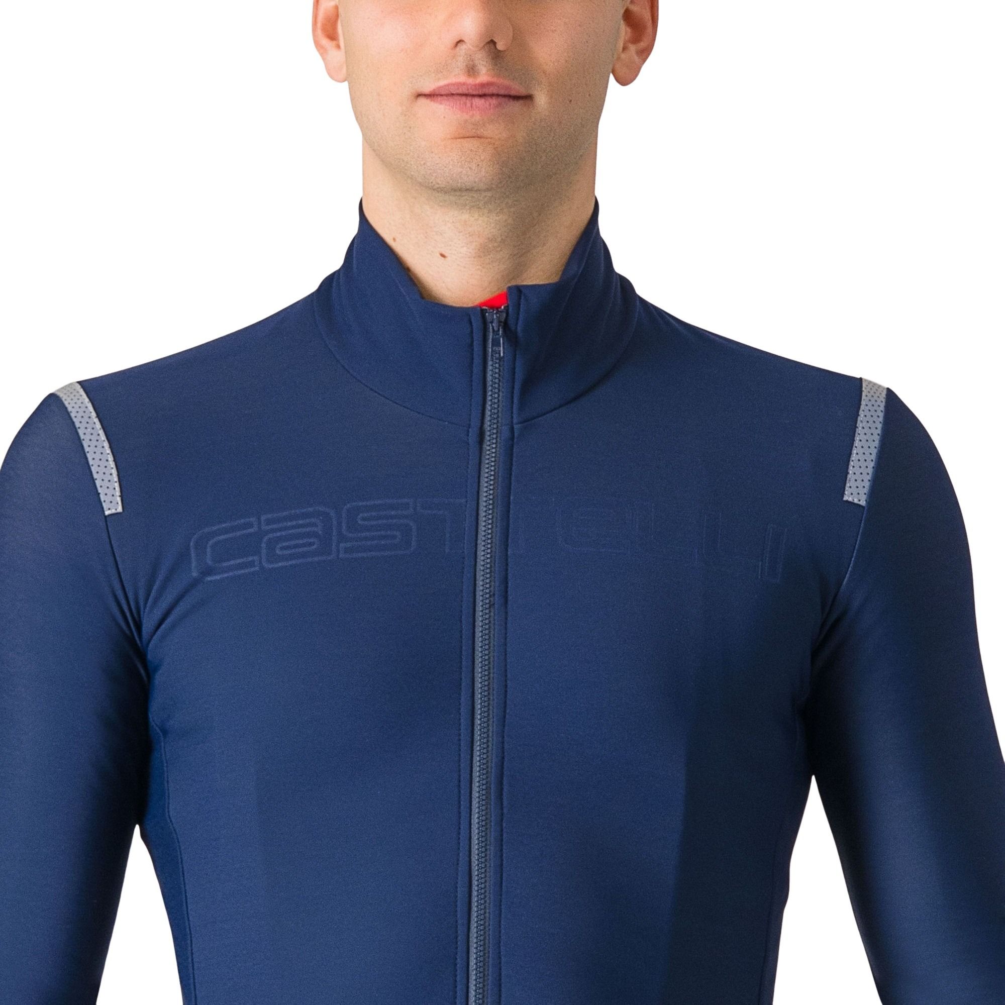 カステリ長袖ジャージTUTTO NANO ROS JERSEY スチールブルーL Castelli Tutto Nano ROS Long Sleeve Jersey | Sigma Sports