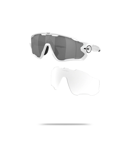 Jawbreaker Sunglasses - with Prizm Black + Clear Lenses