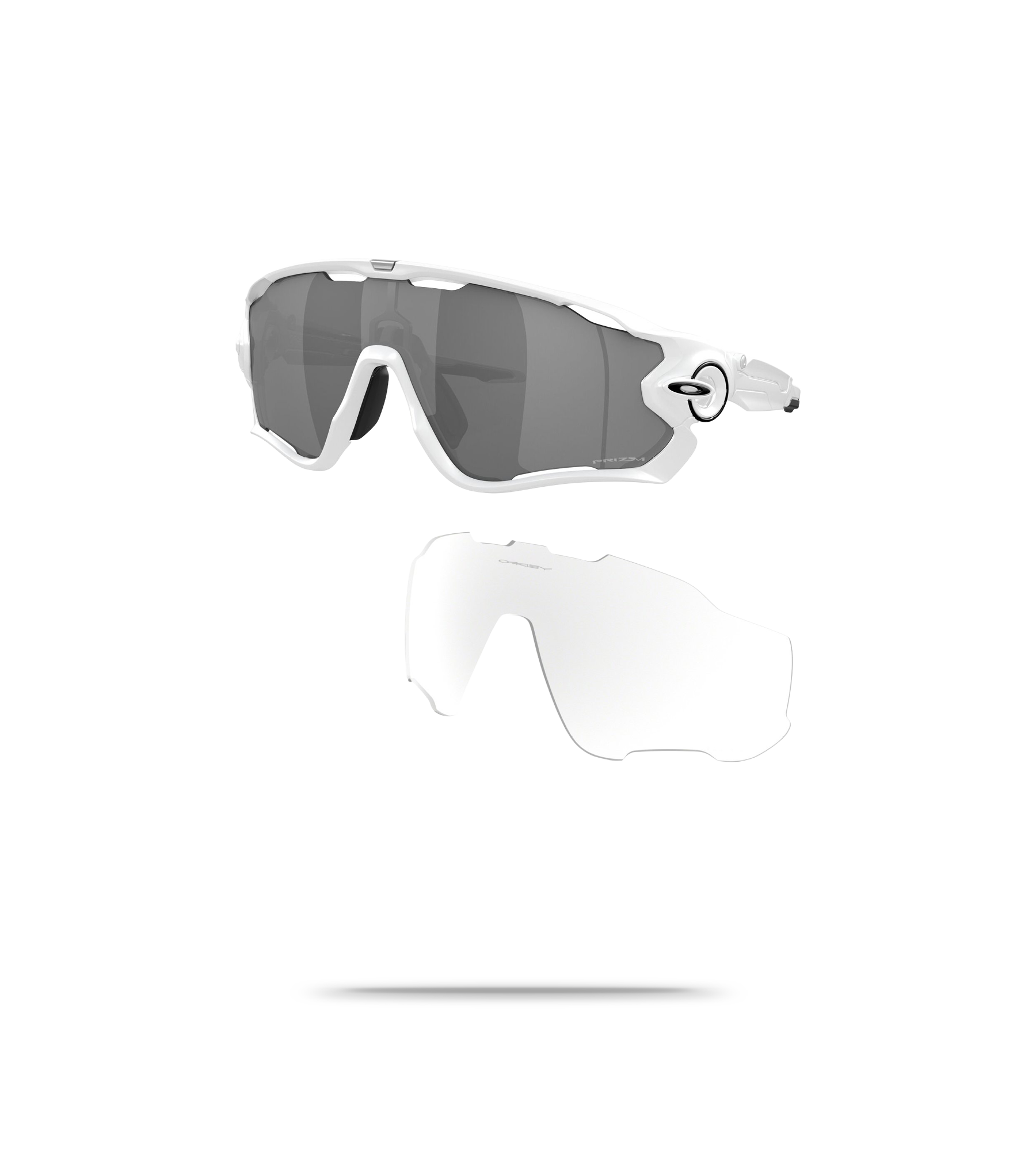 Jawbreaker Sunglasses - with Prizm Black + Clear Lenses