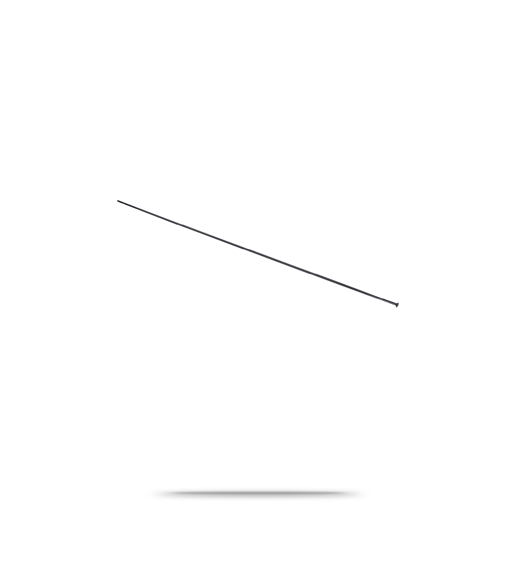 DT Aerolite Nail Head Black Spoke 275mm