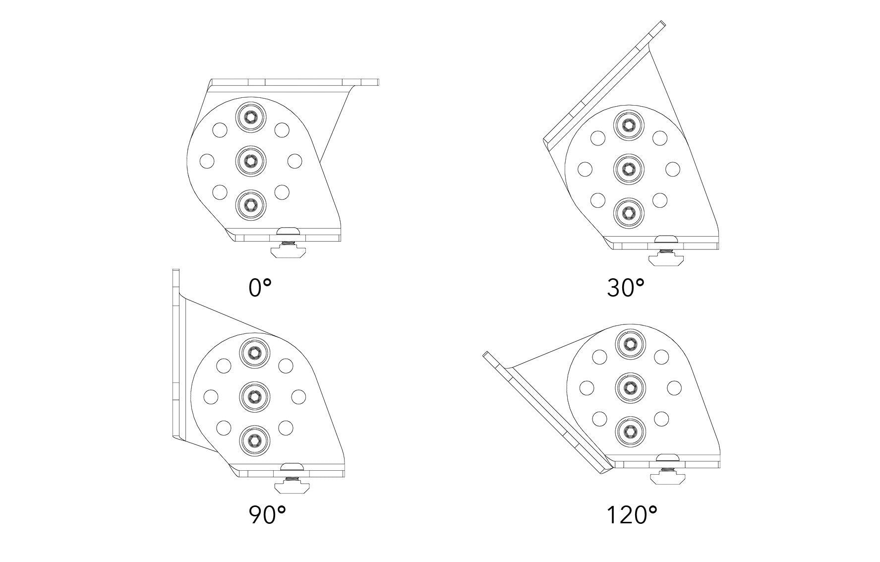 SpaceRail Angle Mount Kit