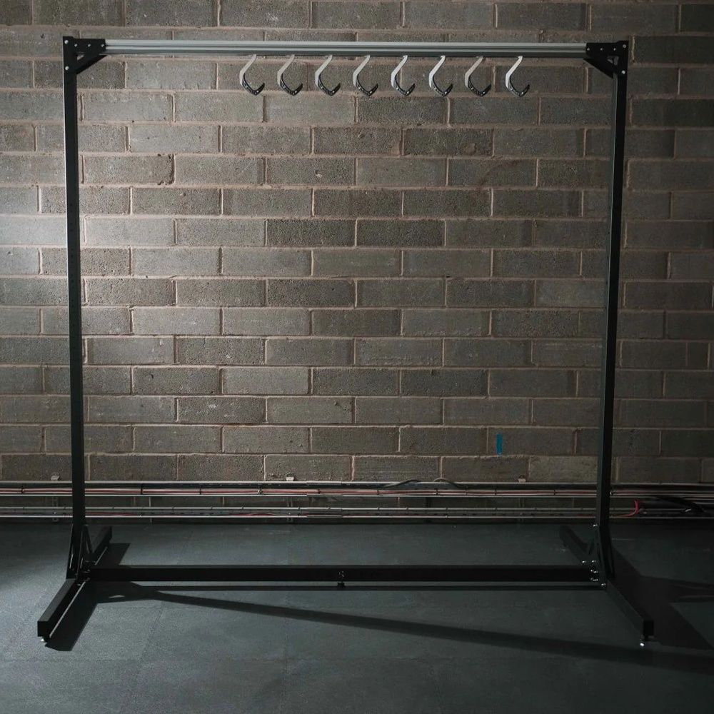 SpaceRail Freestanding Bike Storage System - 8 Hanging Hooks