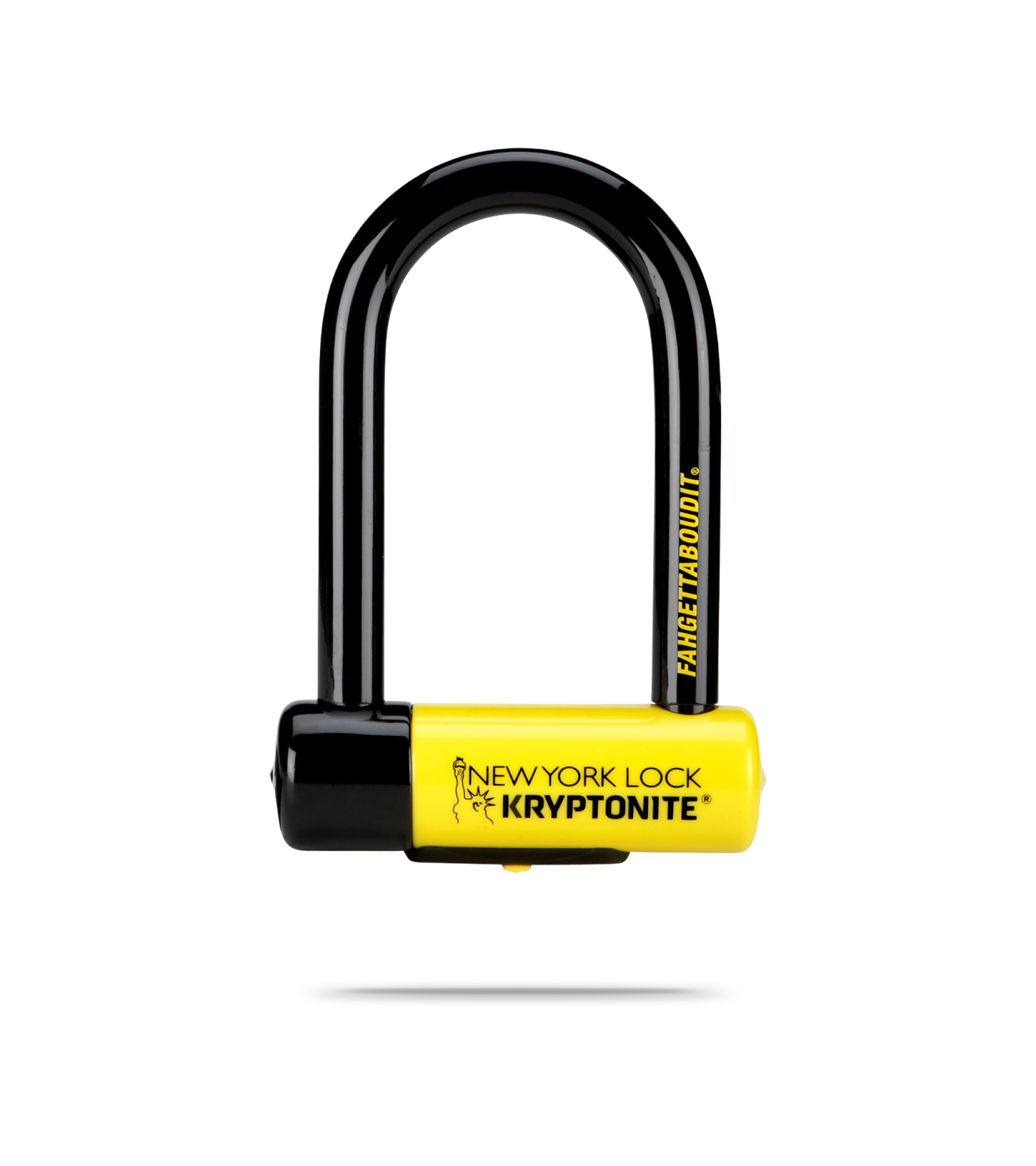 New York Fahgettaboudit Bike Lock Sold Secure Gold