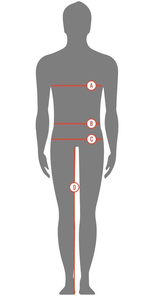 Castelli Men's Clothing Size Guide