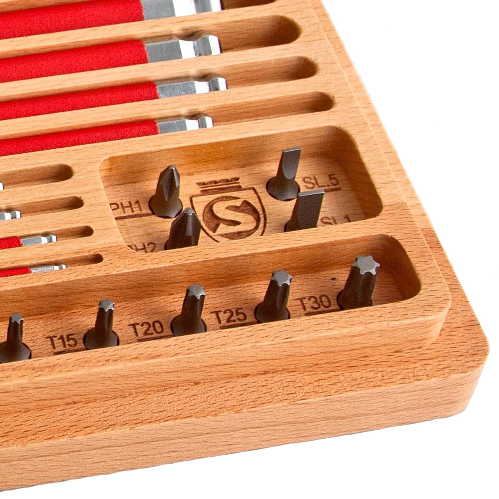 HX1 Home & Travel Tool Drive Kit In Wood Box