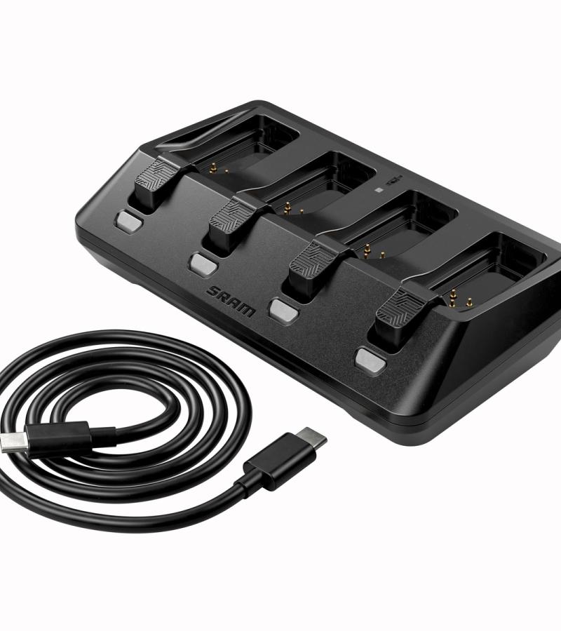 AXS Battery Base Charger 4-Ports Including USB-C Cord