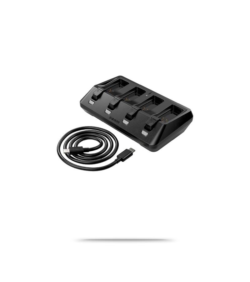 AXS Battery Base Charger 4-Ports Including USB-C Cord