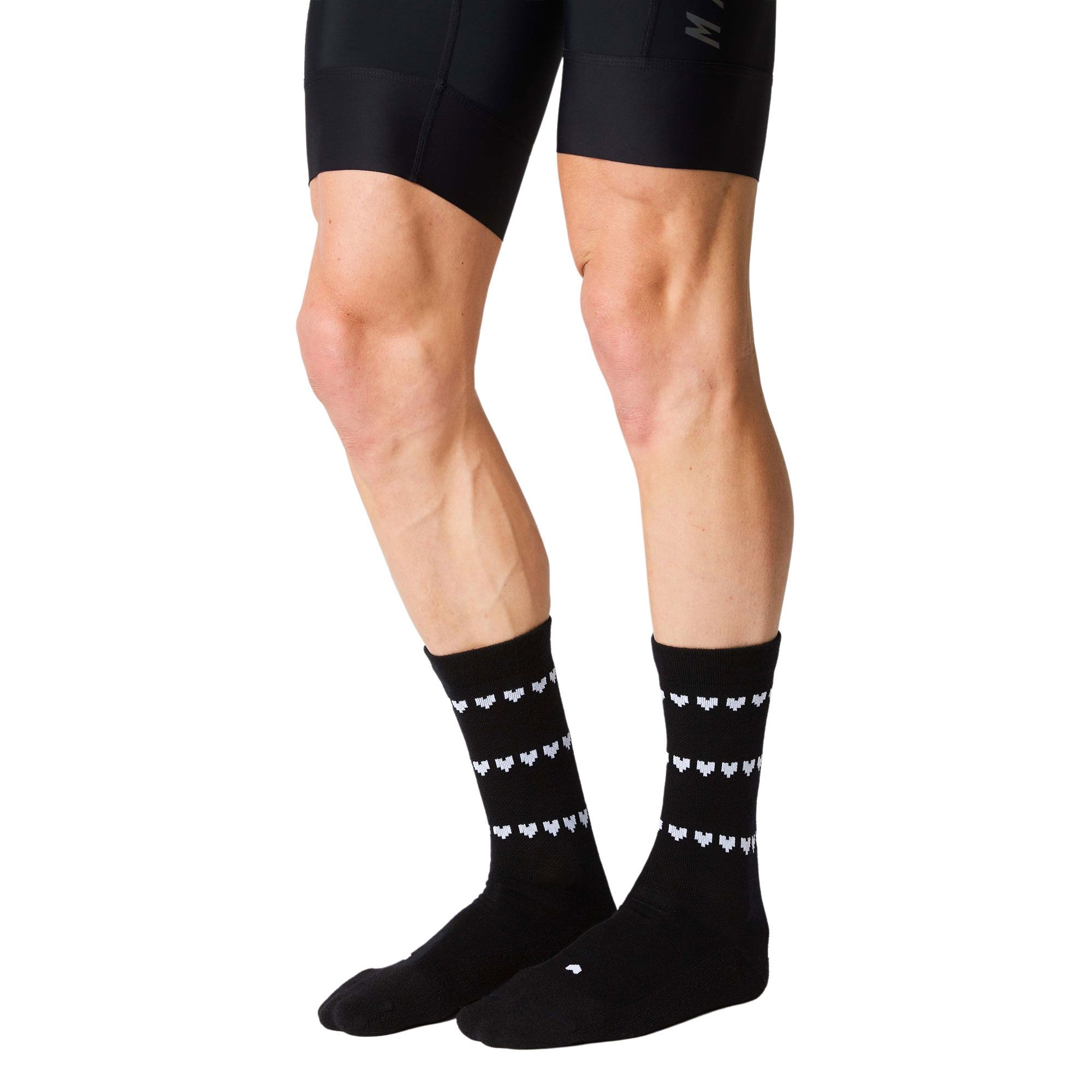 Merino Heart Winter Cycling Socks