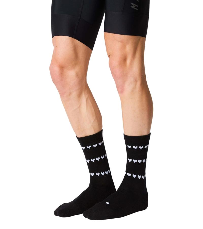 Merino Heart Winter Cycling Socks