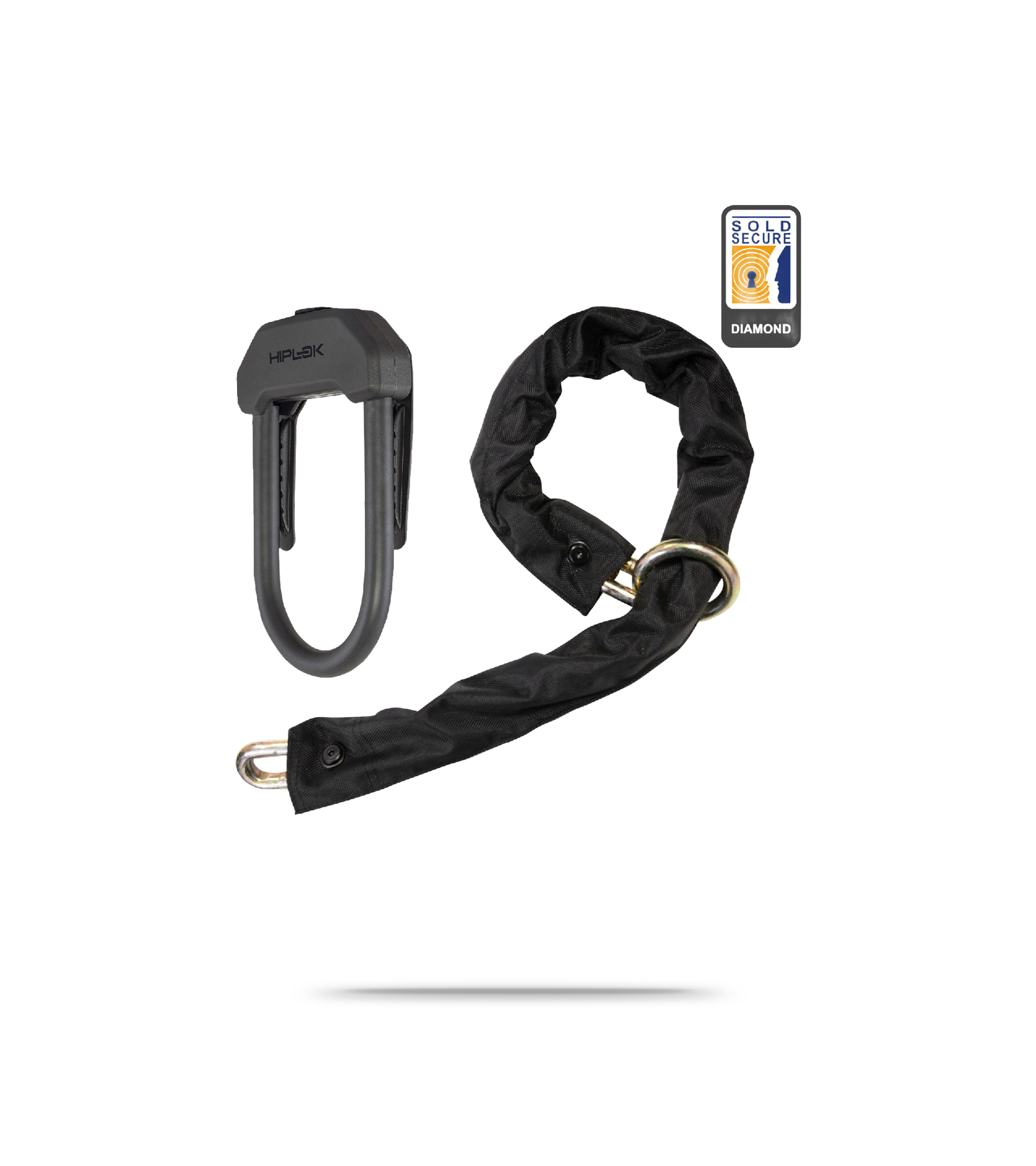 DXXL Sold Secure Diamond Steel Bicycle D-Lock And Chain Combo