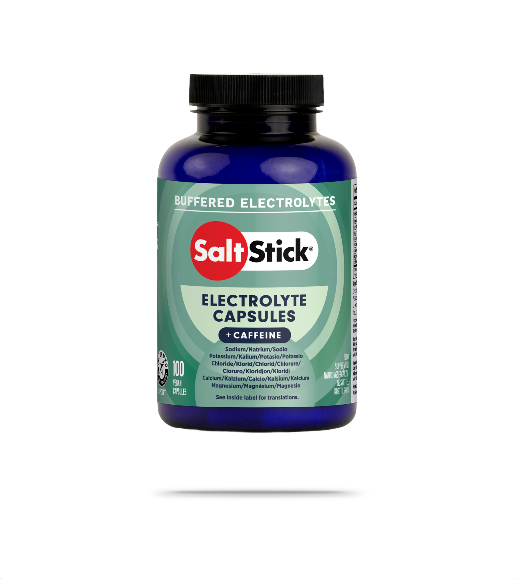 100 Electrolyte Plus Caffeinated Capsules
