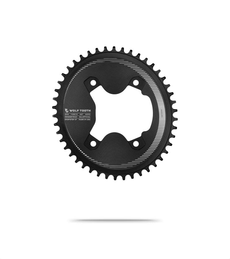 110 BCD Asymmetric Aero Oval Chainring