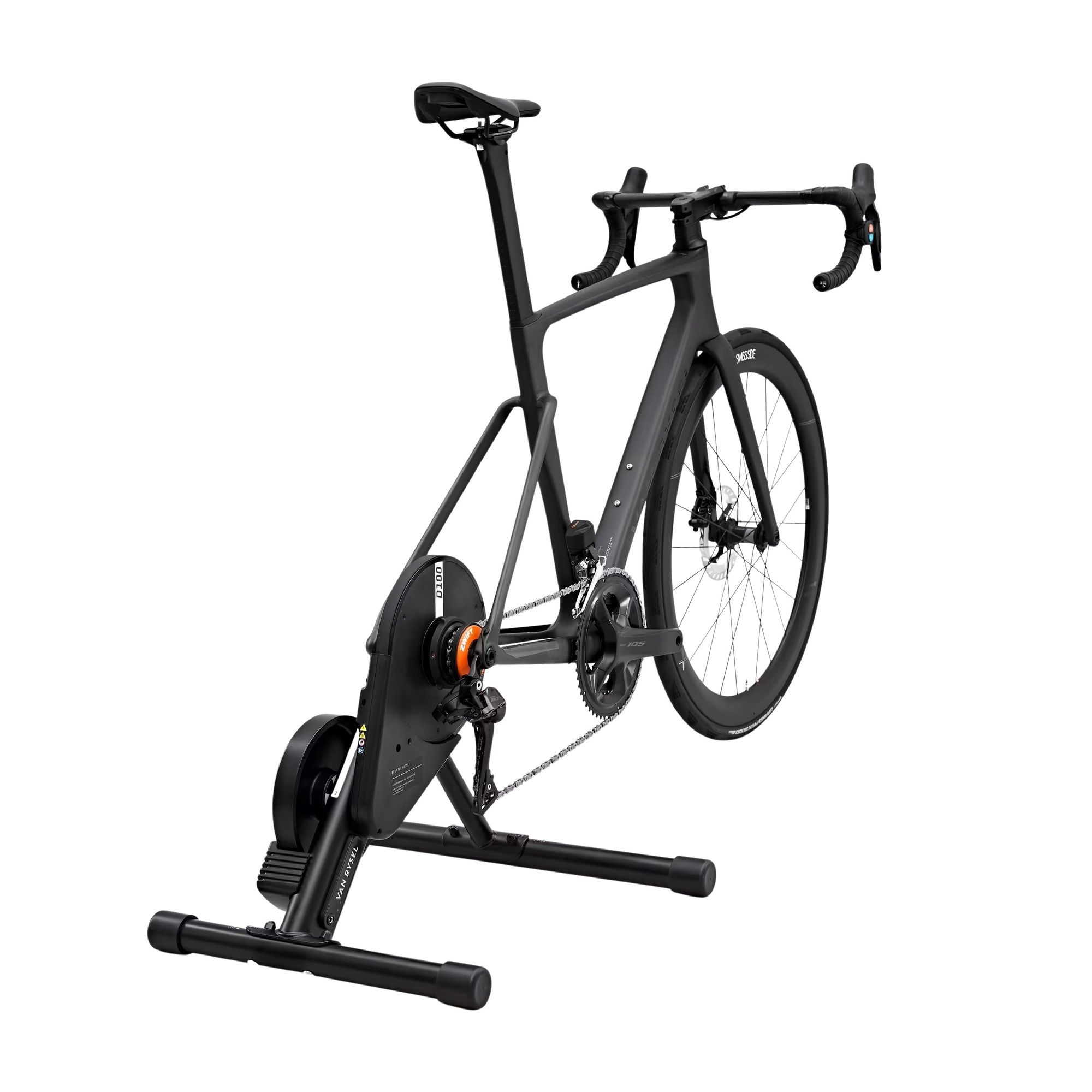 D100 Smart Indoor Cycling Turbo Trainer with Zwift Cog and Click