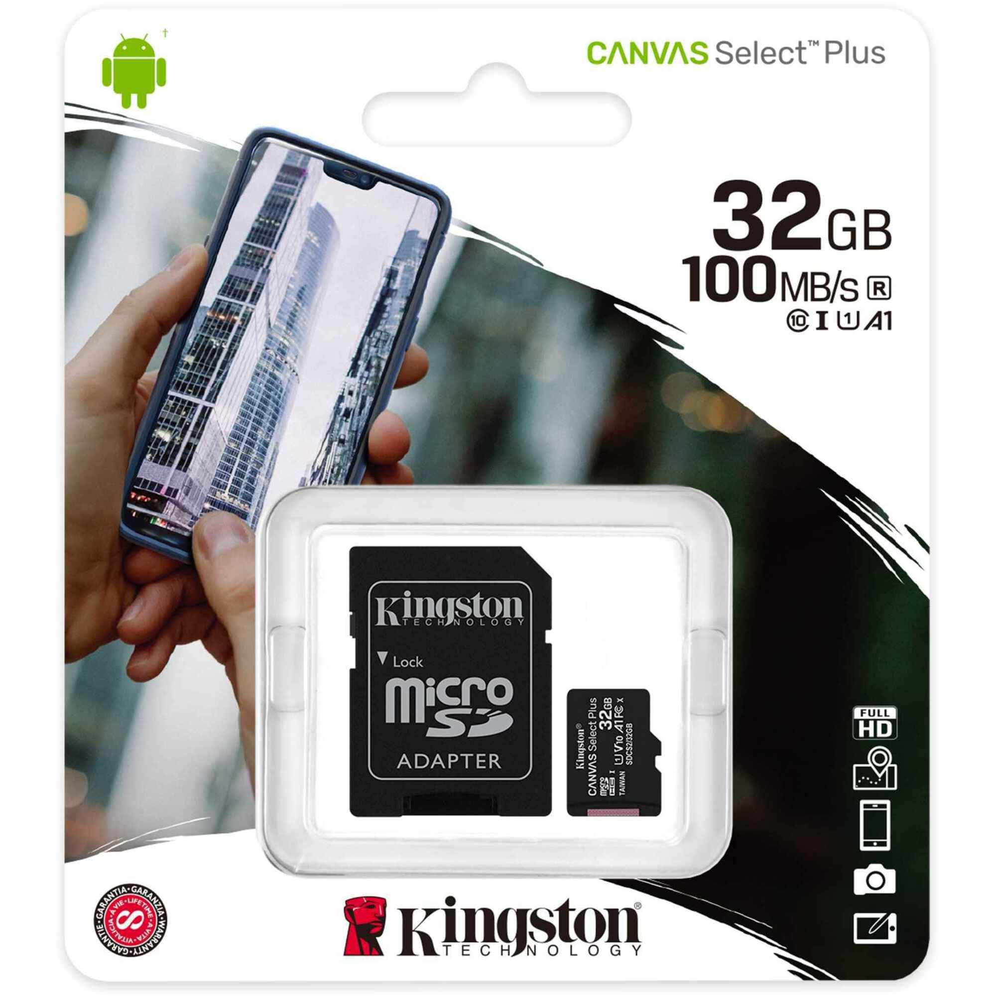 Canvas Select Plus microSD Memory Card With Adapter - 32GB