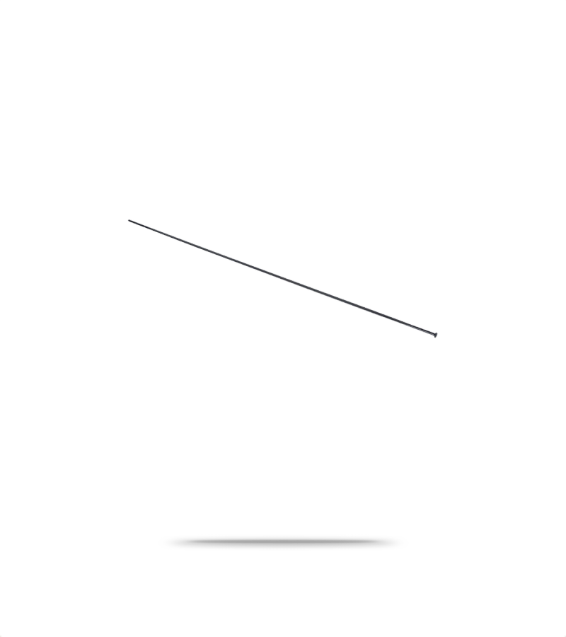 DT Aerolite Nail Head Black Spoke 275mm