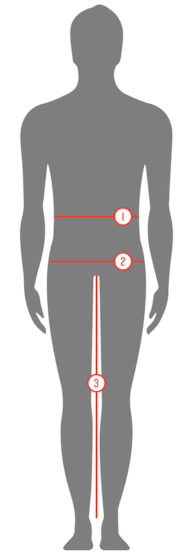 Cafe du Cycliste Men's Shorts & Tights Size Guide