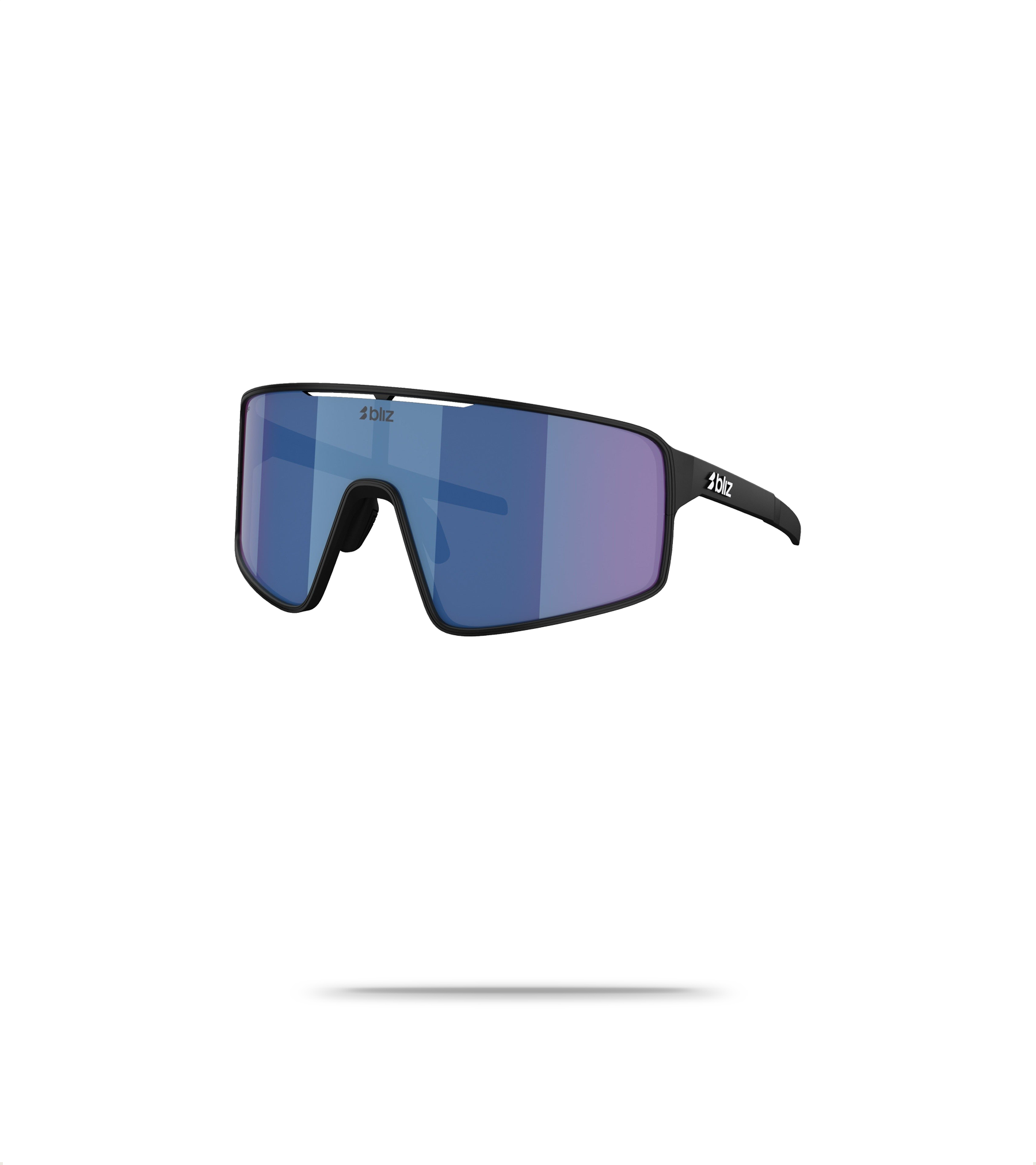 Matte Black - Blue Lens