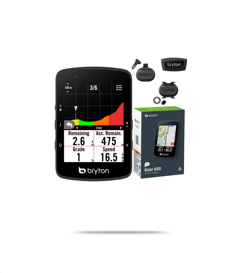Rider 650 GPS Cycling Computer + Sensor Bundle