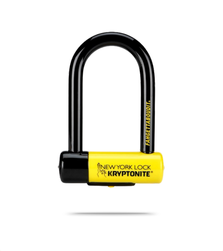 New York Fahgettaboudit Bike Lock Sold Secure Gold