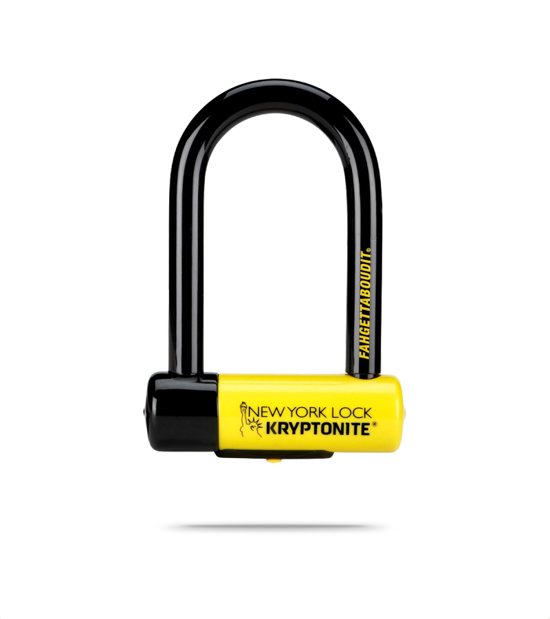 New York Fahgettaboudit Bike Lock Sold Secure Gold