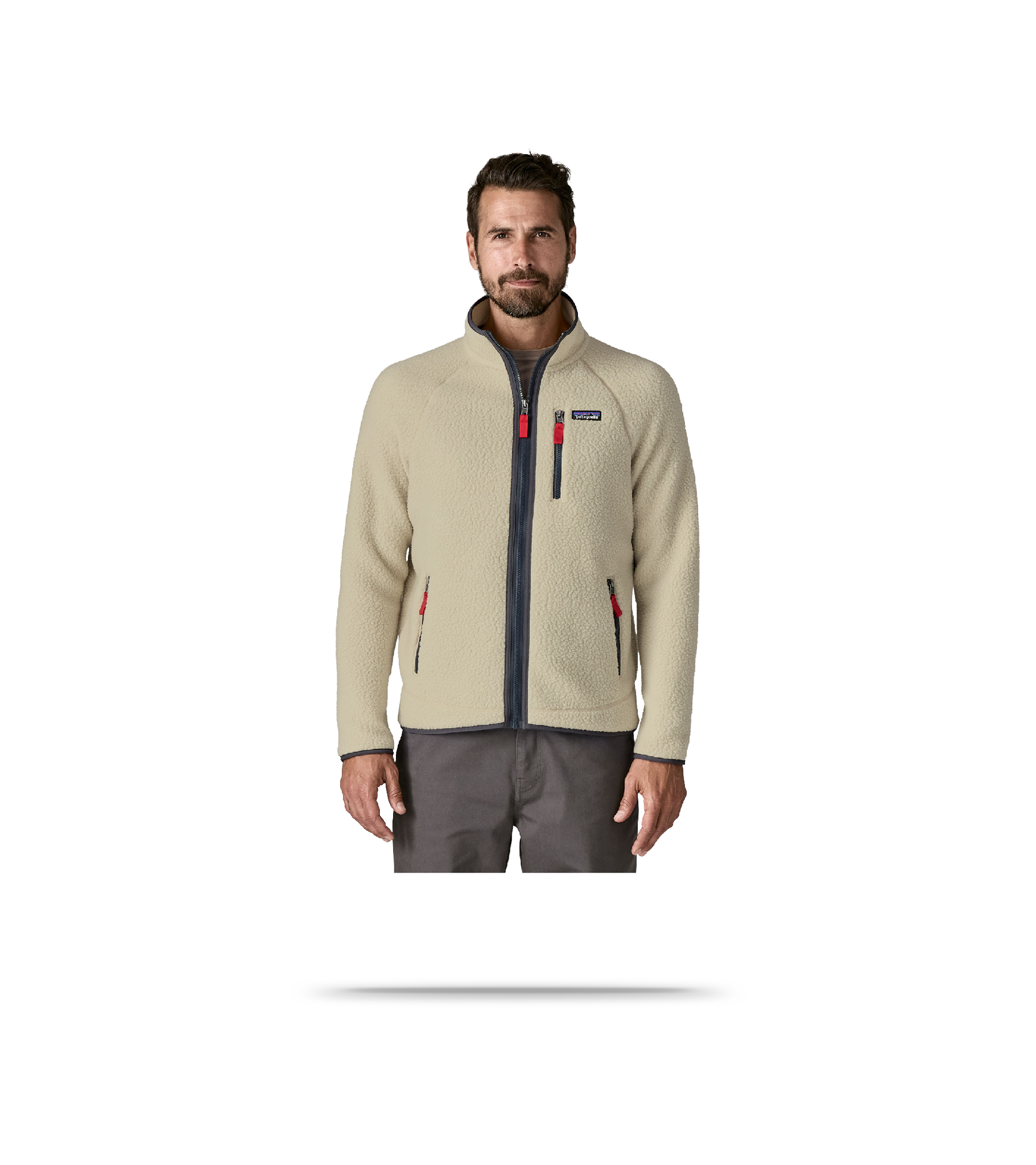 Men's Retro Pile Zip-Up Fleece Jacket